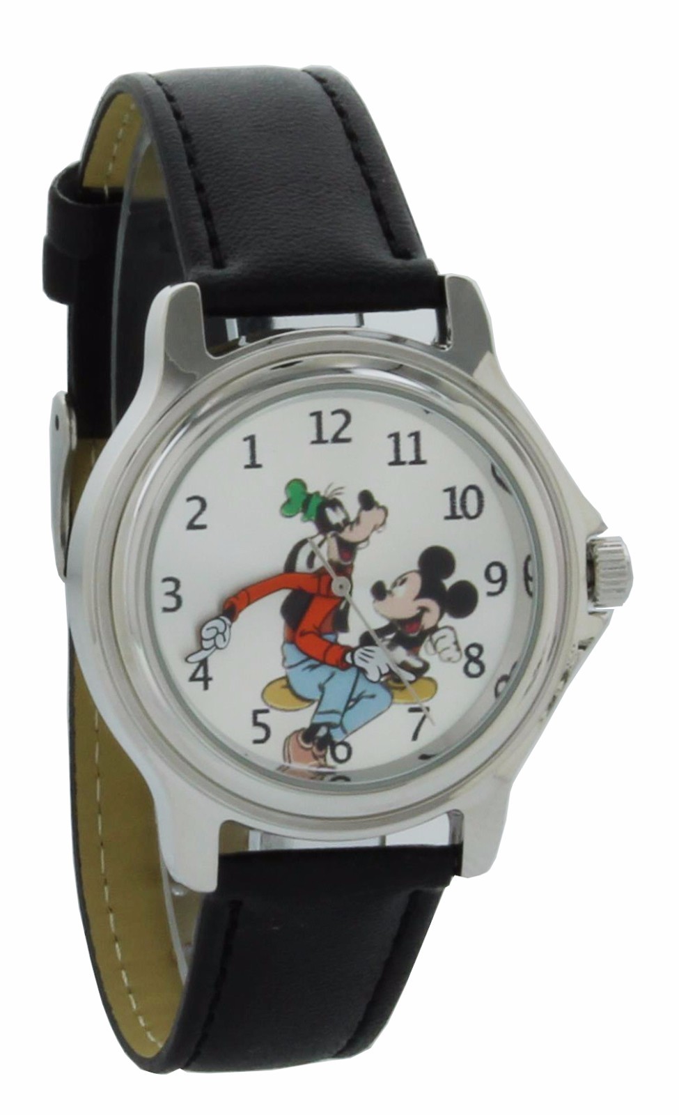 Vintage style backward ticking watch Goofy And Mickey Mouse Molded Hand watch 