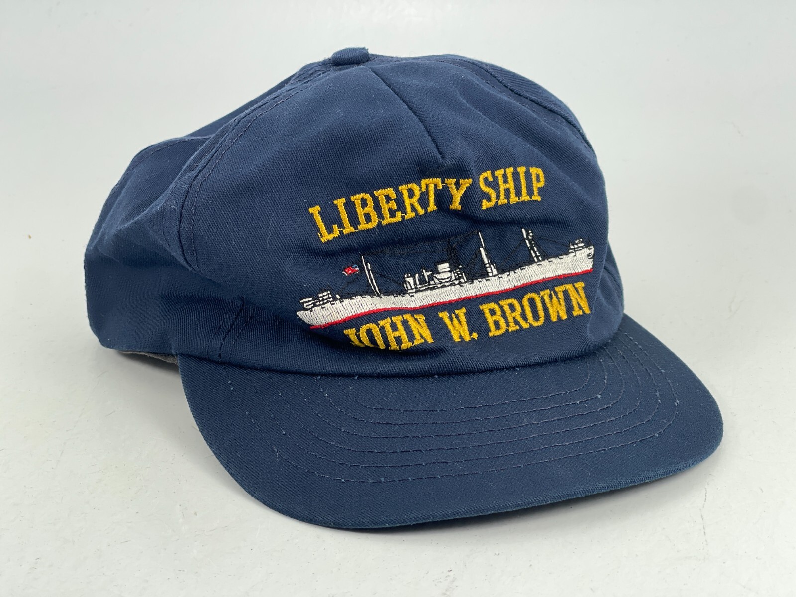 Vintage Militaria USN US Navy LIBERTY SHIP JOHN W BROWN Hat Cap Military Uniform Vintage Militaria USN US Navy LIBERTY SHIP JOHN W BROWN Hat Cap Military Uniform