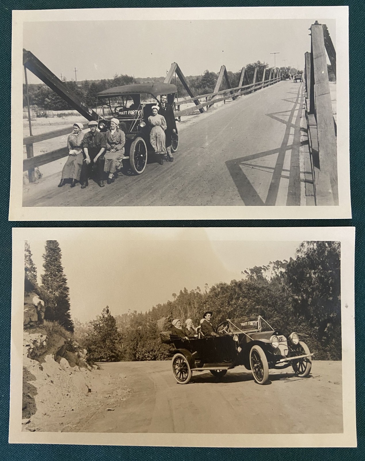 1912 Set 2 RPPC Pratt Forty 40 Automobile Auto Cars Elkhart Elyssian Hills CA 1912 Set 2 RPPC Pratt Forty 40 Automobile Auto Cars Elkhart Elyssian Hills CA