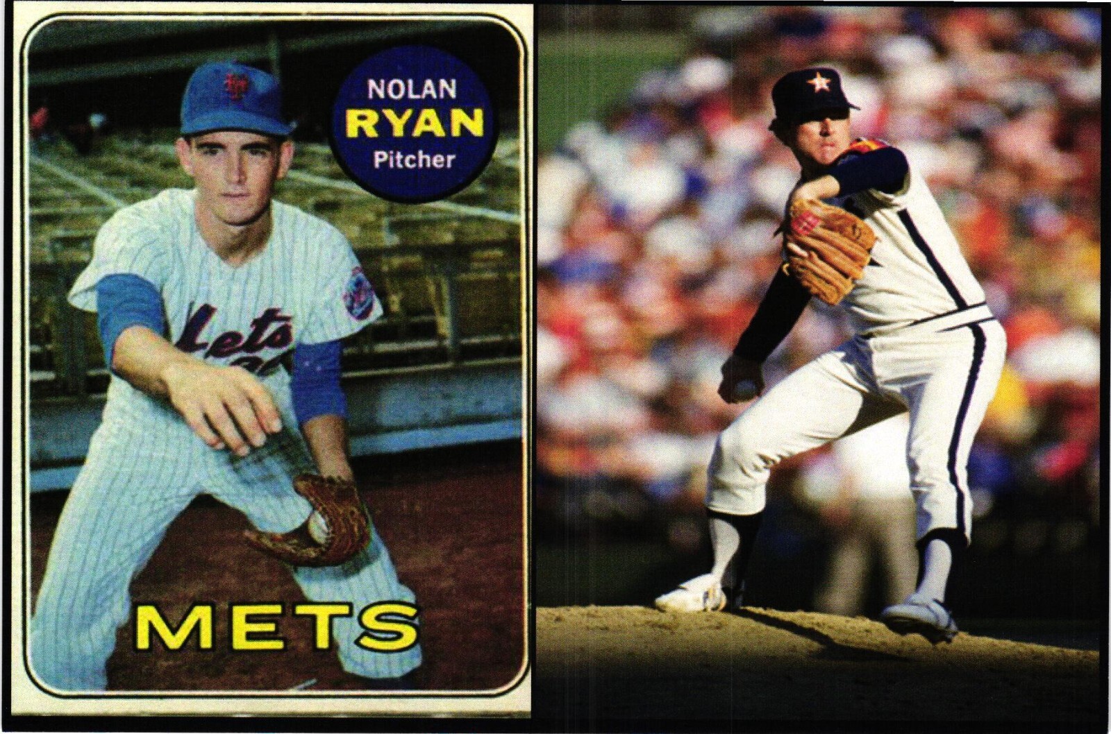 Nolan Ryan New York Mets Houston Astros Custom 4 x 6 Blank Back Postcard Nolan Ryan New York Mets Houston Astros Custom 4 x 6 Blank Back Postcard