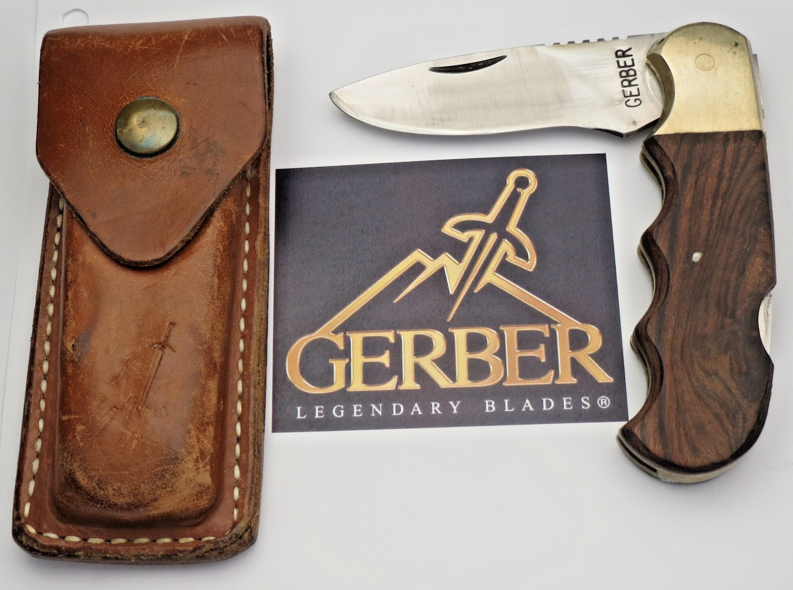 Vintage 1970's to 80's GERBER MAGNUM Folding Lockback Knife - Solid Used Knife Vintage 1970's to 80's GERBER MAGNUM Folding Lockback Knife - Solid Used Knife