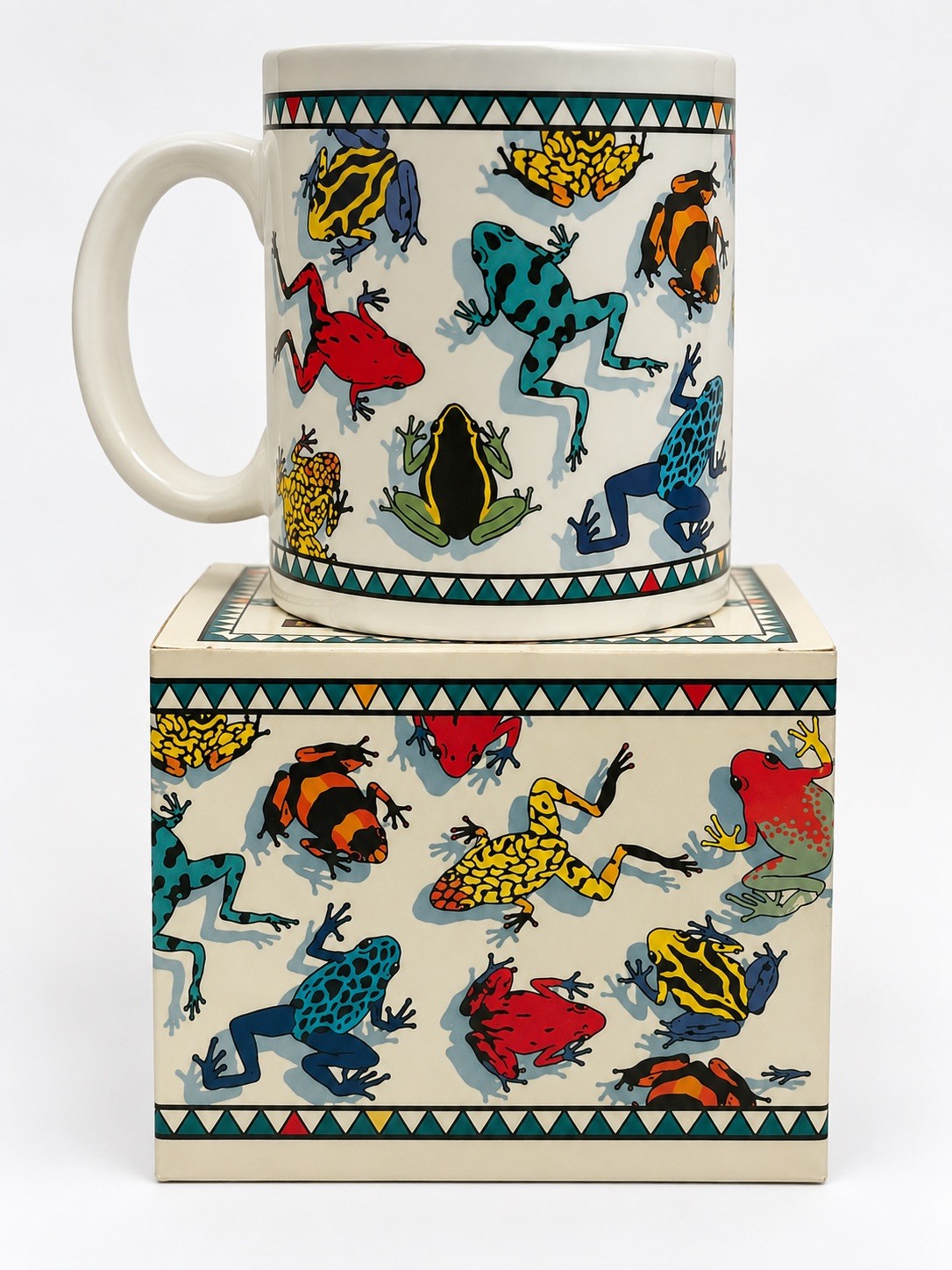 Frog Coffee Mug Cup 1992 Dan Gilbert Art Vintage DaMert Company San Leandro CA Frog Coffee Mug Cup 1992 Dan Gilbert Art Vintage DaMert Company San Leandro CA