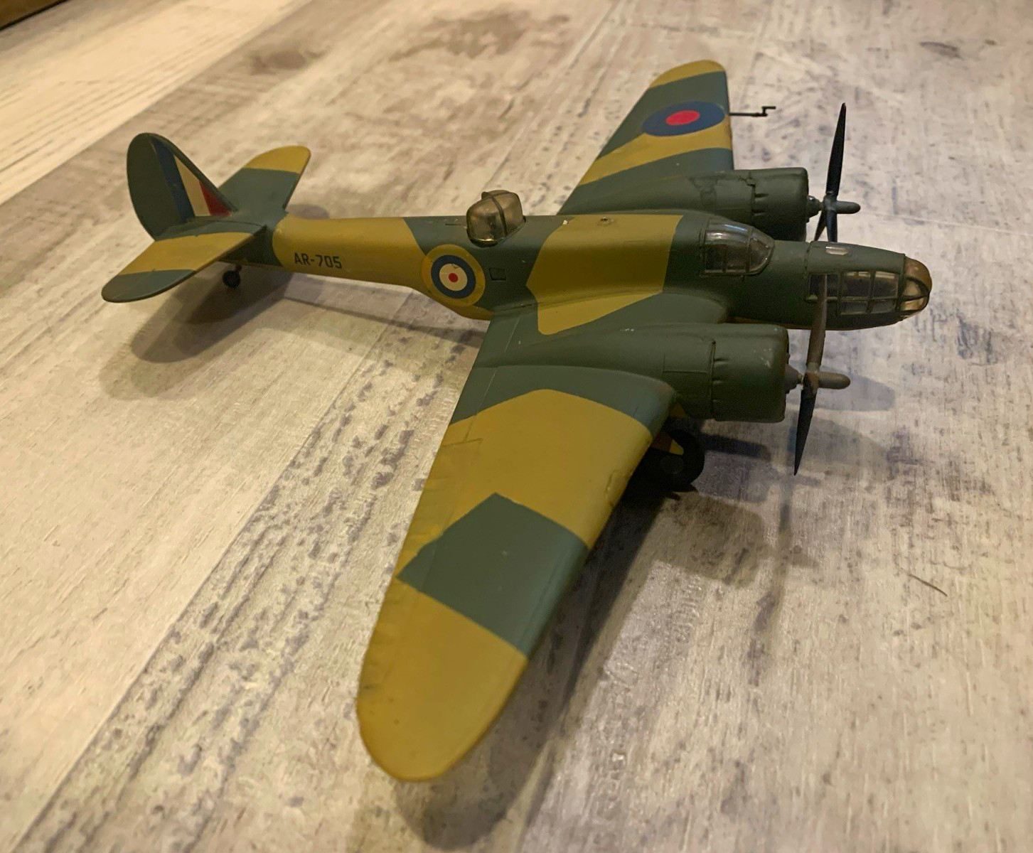 British Bristol Blenheim twin-engine aircraft from World War II.