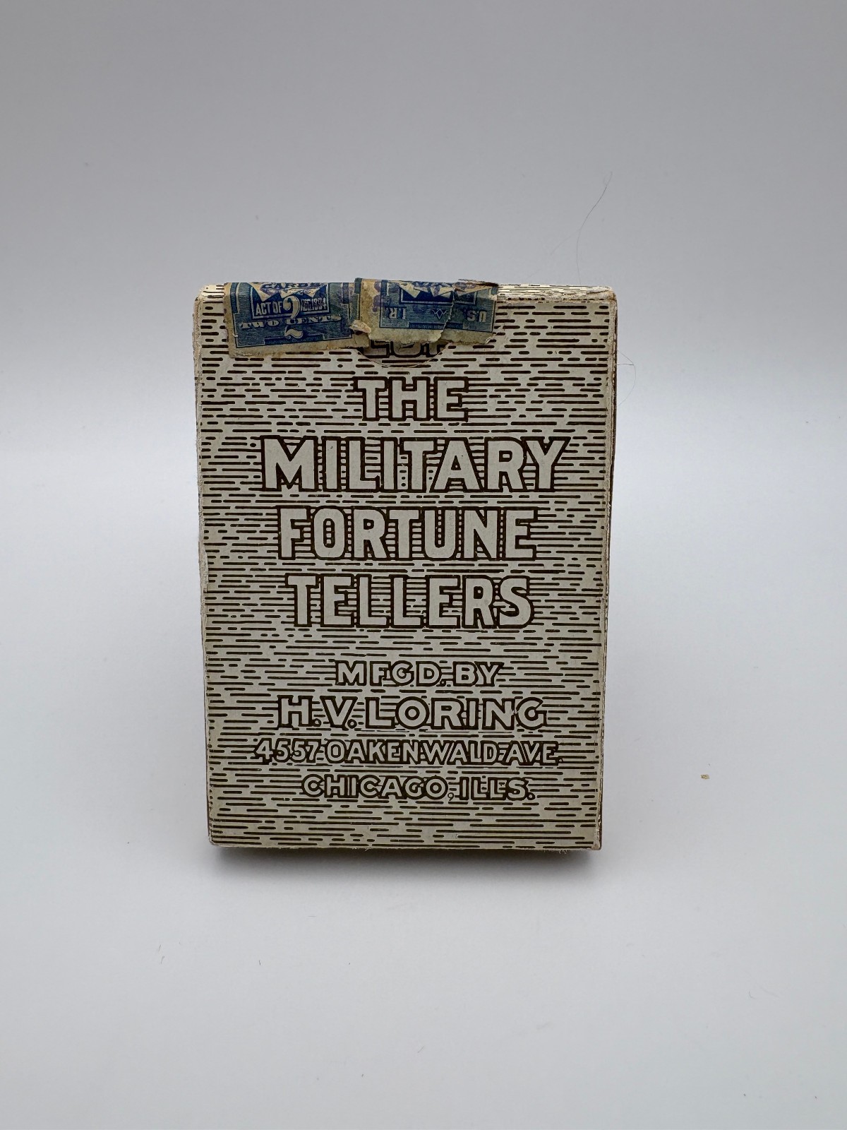 The Military Fortune Tellers Playing Cards Deck H.V. Loring - SEALED The Military Fortune Tellers Playing Cards Deck H.V. Loring - SEALED