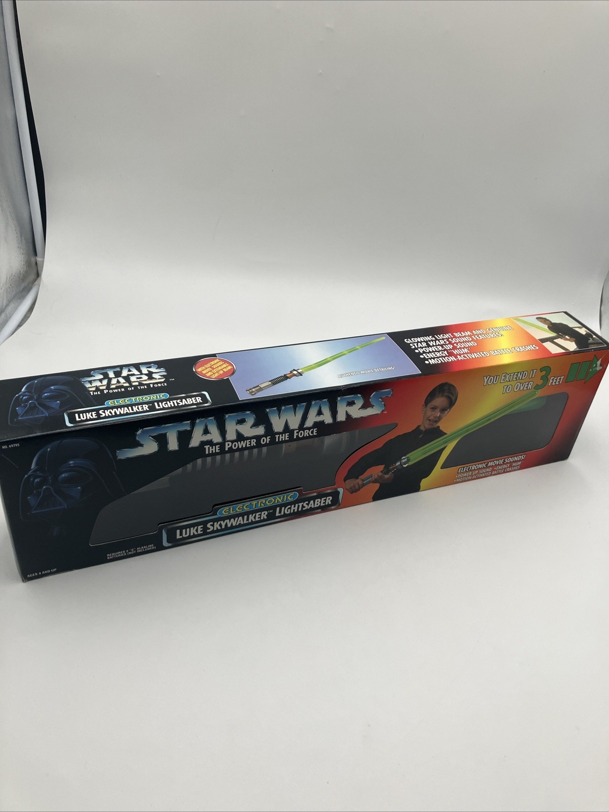 1995 STAR WARS POTF LUKE SKYWALKER LIGHTSABER JEDI WEAPON ELECTRONIC MIP  NEW 