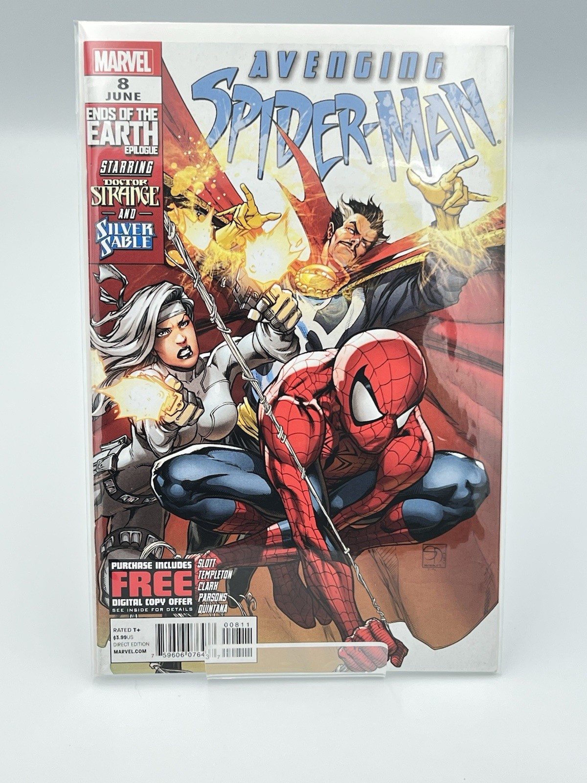Avenging Spider-Man 8 Marvel June 2012 Doctor Strange Silver Sable Avenging Spider-Man 8 Marvel June 2012 Doctor Strange Silver Sable
