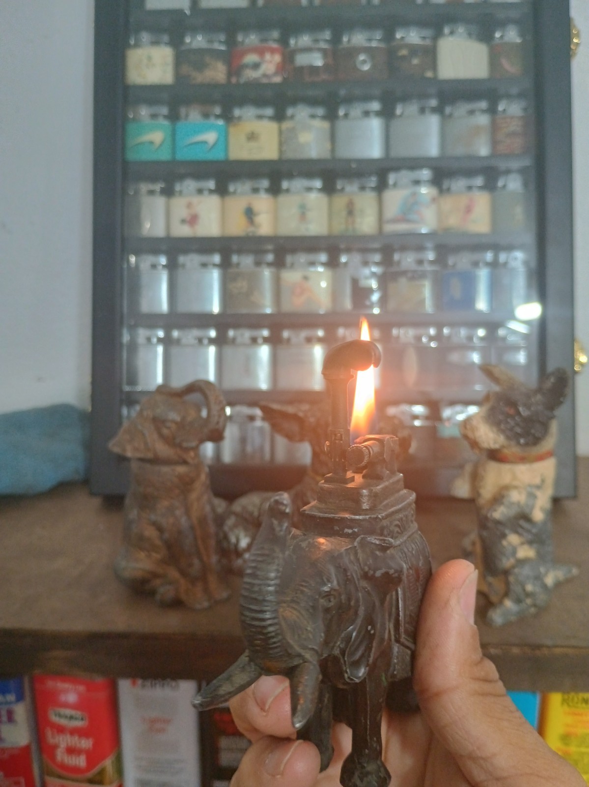 1920's -30's Art Deco Elephant Table Lighter