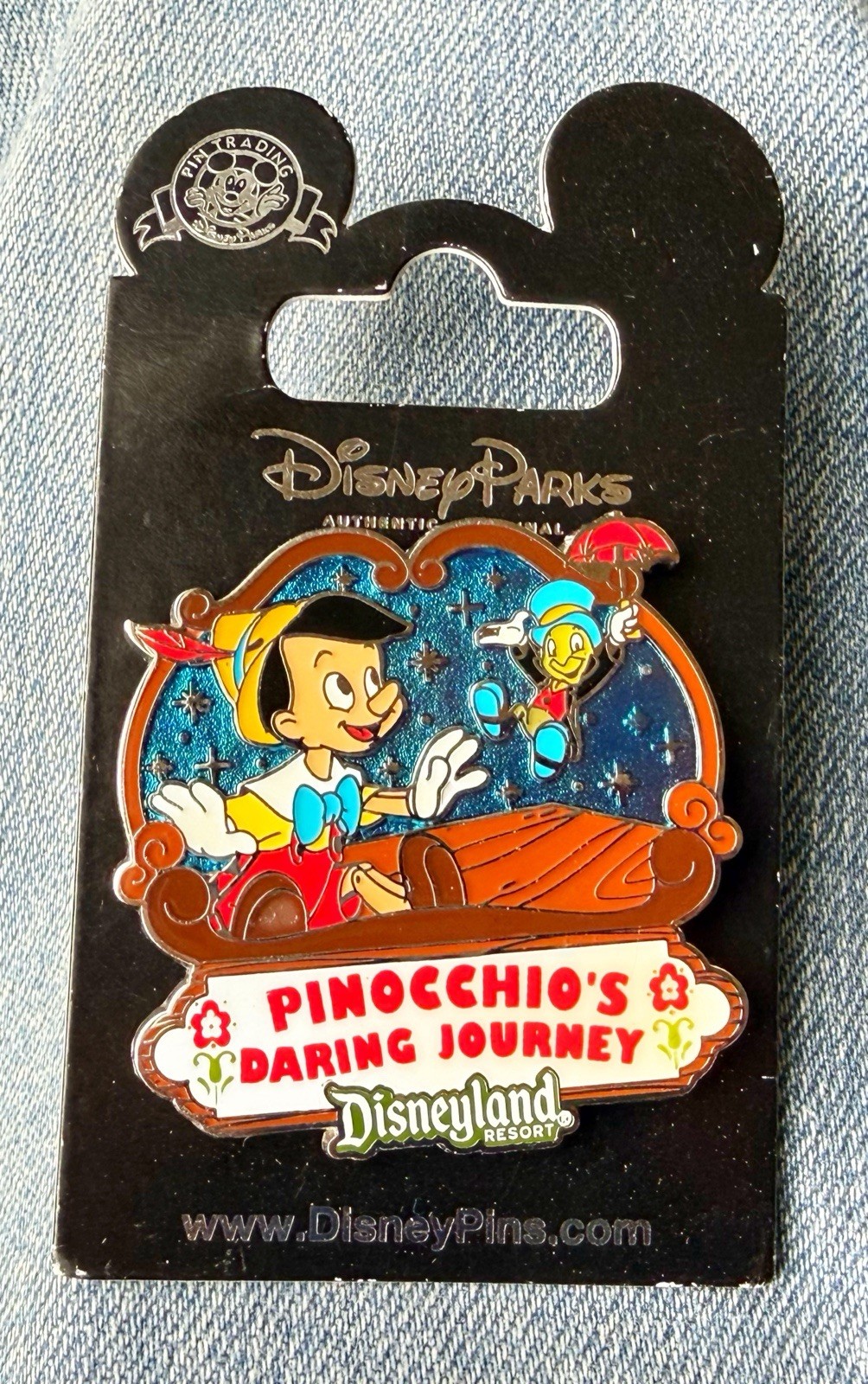 Pinocchio's Daring Journey Disney Pin Jiminy Cricket 2009 Pinocchio's Daring Journey Disney Pin Jiminy Cricket 2009