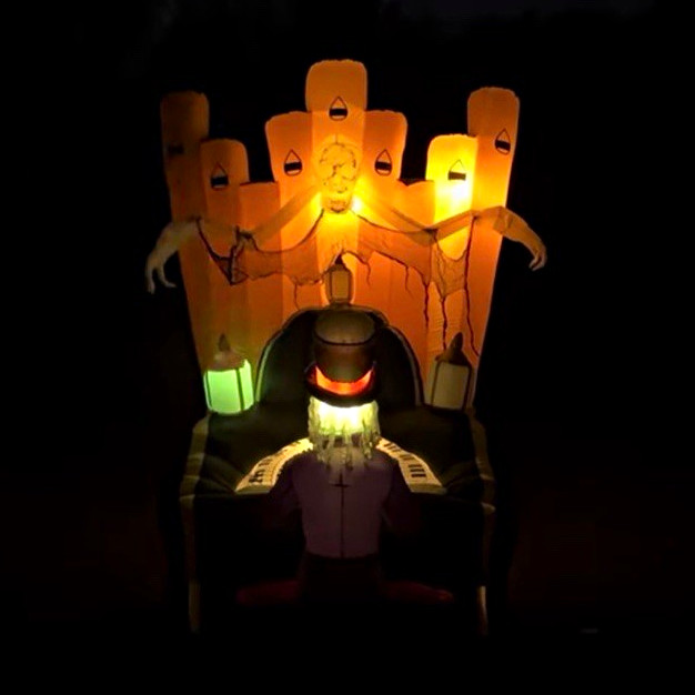 Custom Gemmy 2019 inflatable musical lightshow organ player Custom Gemmy 2019 inflatable musical lightshow organ player