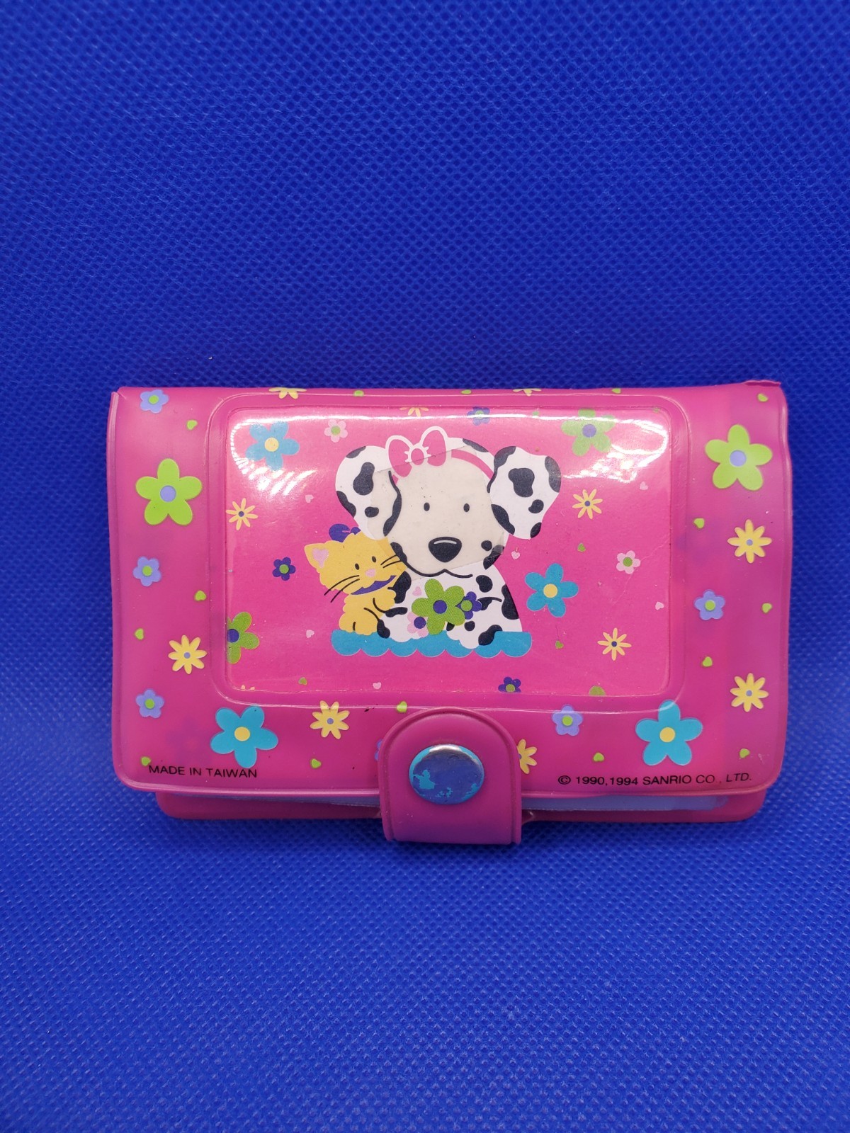 RARE Vintage Sanrio SPOTTIE DOTTIE Vinyl Wallet Photo Holder ID Card 1993 RARE Vintage Sanrio SPOTTIE DOTTIE Vinyl Wallet Photo Holder ID Card 1993