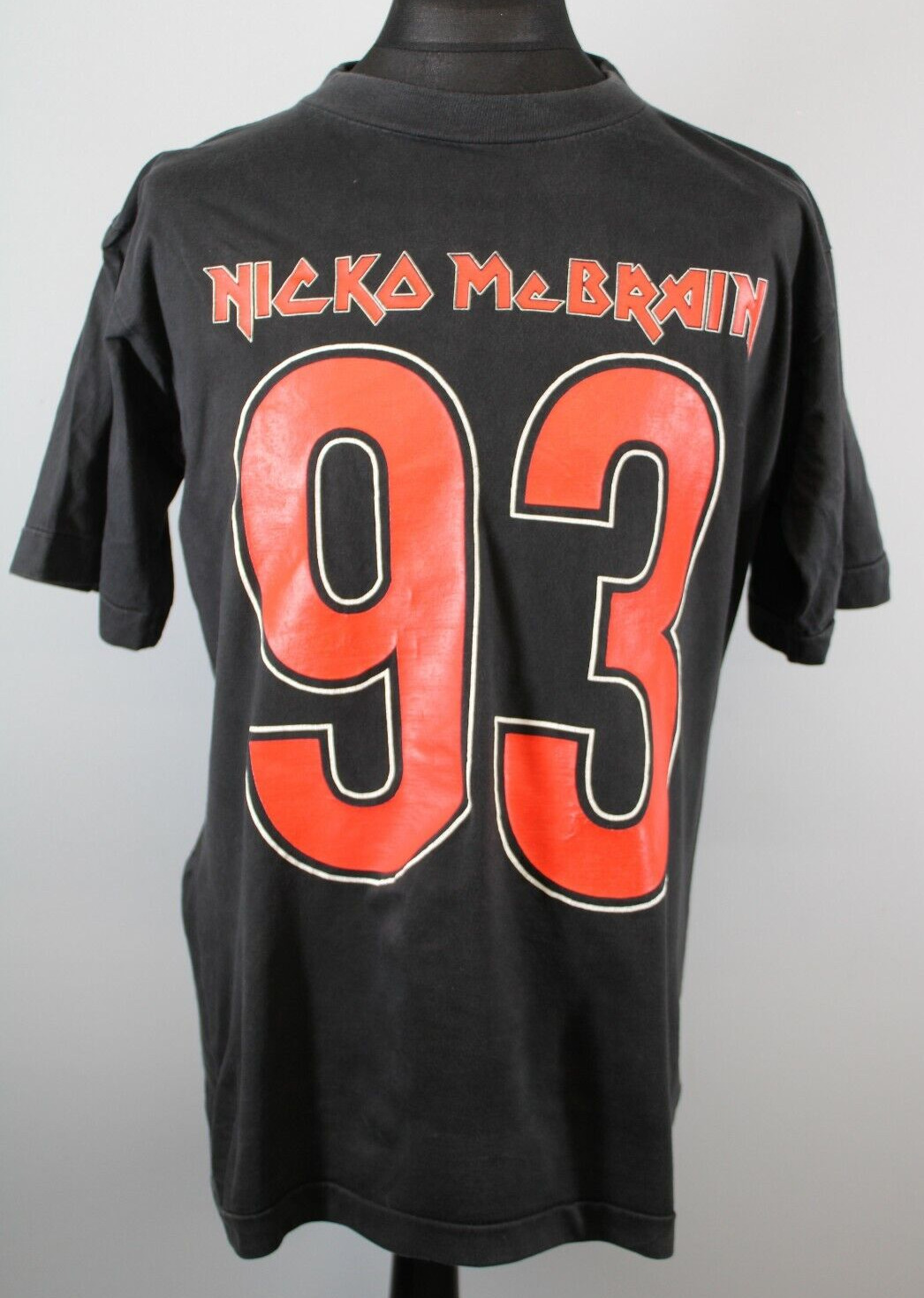 Iron Maiden Shirt Nicko McBrain Official Return Of The Beast UK Tour Oct 1993