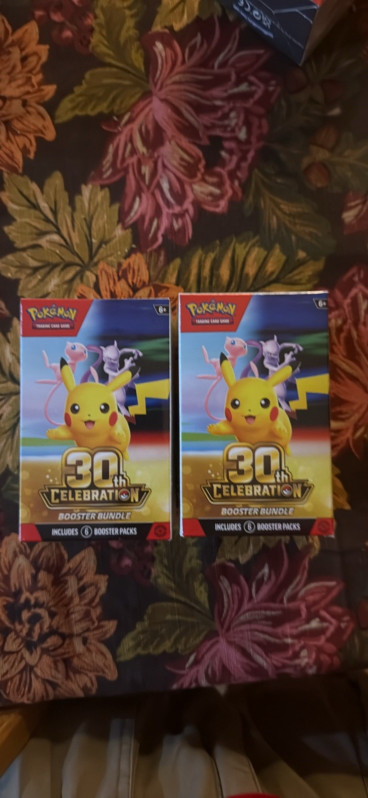 pair of brand new  sealed 30th celebration booster bundle