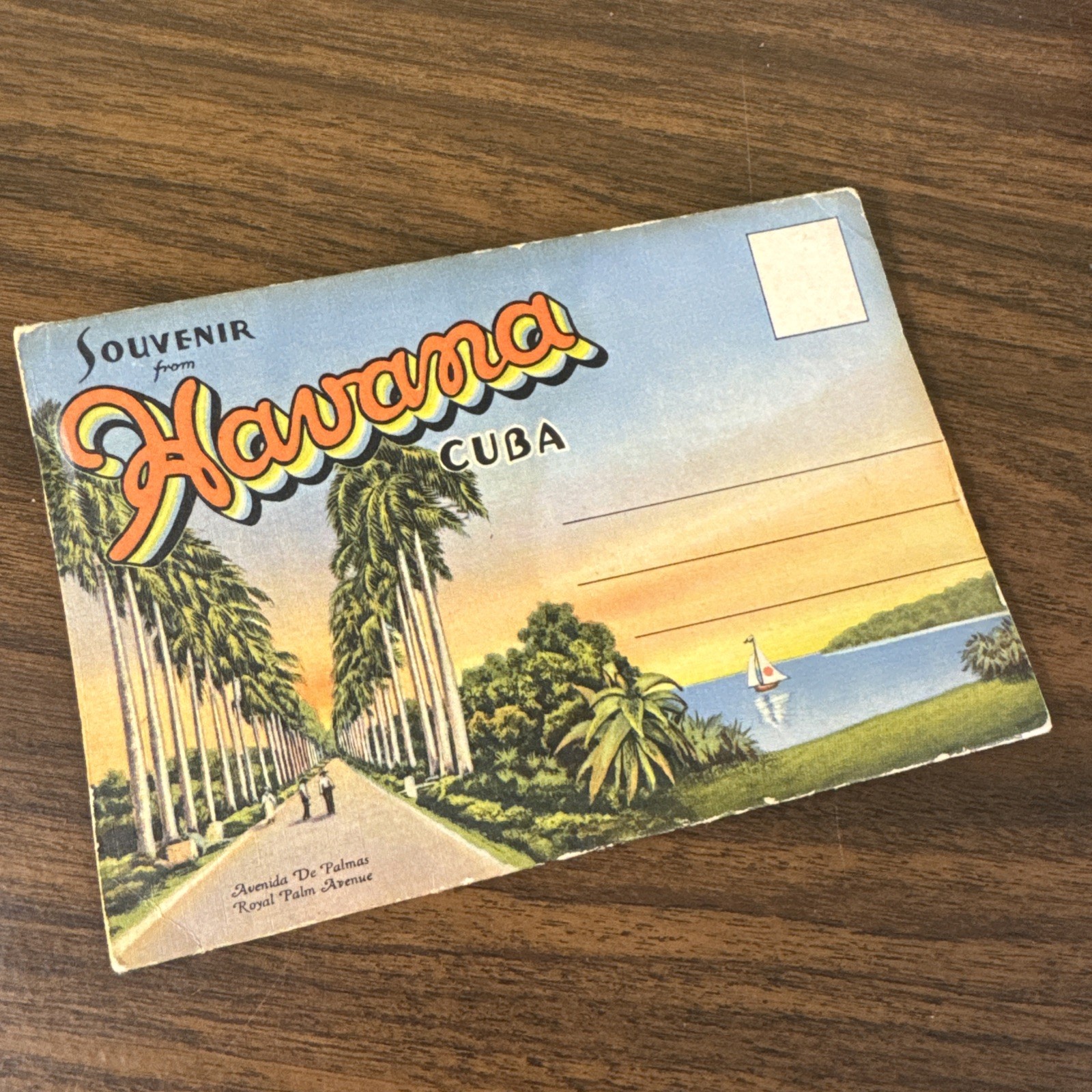 VINTAGE HAVANA CUBA 1930'S POSTCARD MAILER WITH 18 BEAUTIFUL PHOTOS