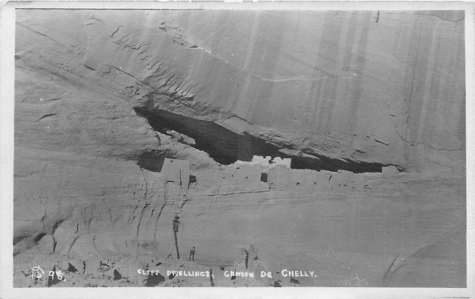 c1910 Arizona Cliff Dwellings Canyon De Chilly #96 RPPC Postcard 25-7175