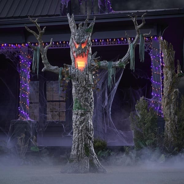 9 FT Giant LED Color Changing Murderous Maple Tree Halloween Yard Decor 9 FT Giant LED Color Changing Murderous Maple Tree Halloween Yard Decor