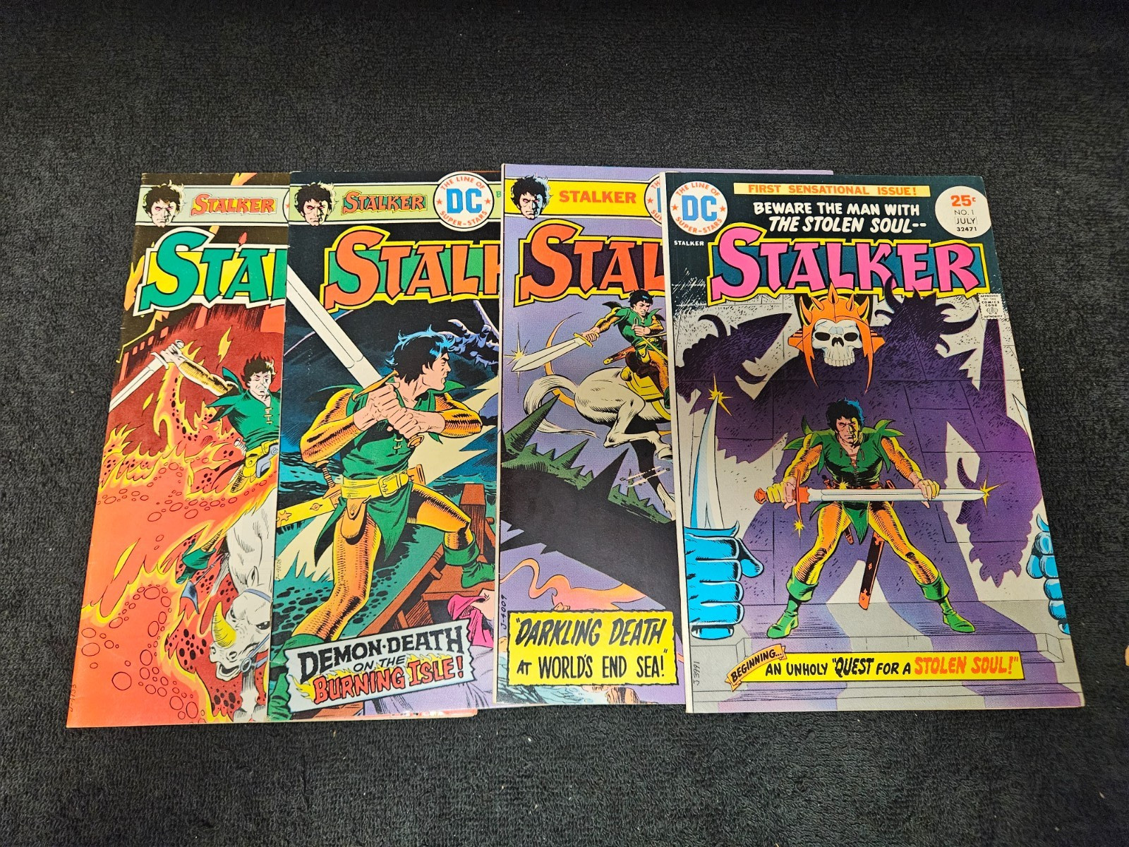 1975 DC COMICS STALKER COMPLETE SET #1-4 VINTAGE HORROR Combine Your Shipping 1975 DC COMICS STALKER COMPLETE SET #1-4 VINTAGE HORROR Combine Your Shipping