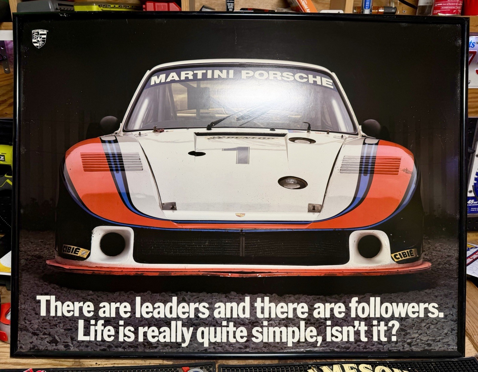 PORSCHE FACTORY POSTER 935 MOBY DICK—RARE