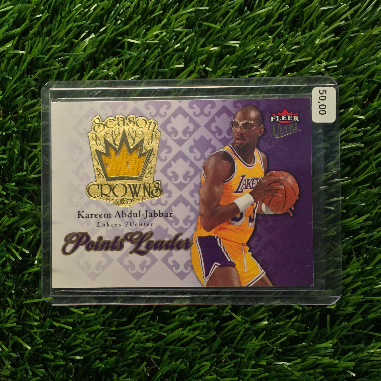 Kareem Abdul Jabbar 2007-08 Upper Deck #SC-5 Jersey Patch Season Crowns Kareem Abdul Jabbar 2007-08 Upper Deck #SC-5 Jersey Patch Season Crowns