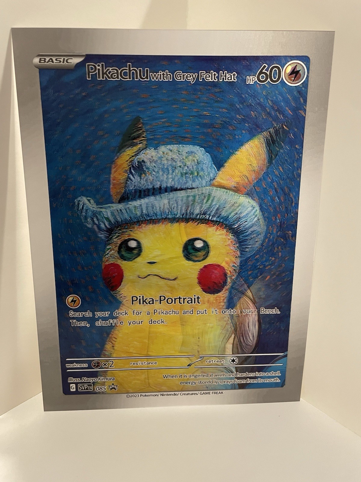 Pikachu Squirtle Snorlax Pokemon Van Gogh 3D Holographic Lenticular Poster Pikachu Squirtle Snorlax Pokemon Van Gogh 3D Holographic Lenticular Poster