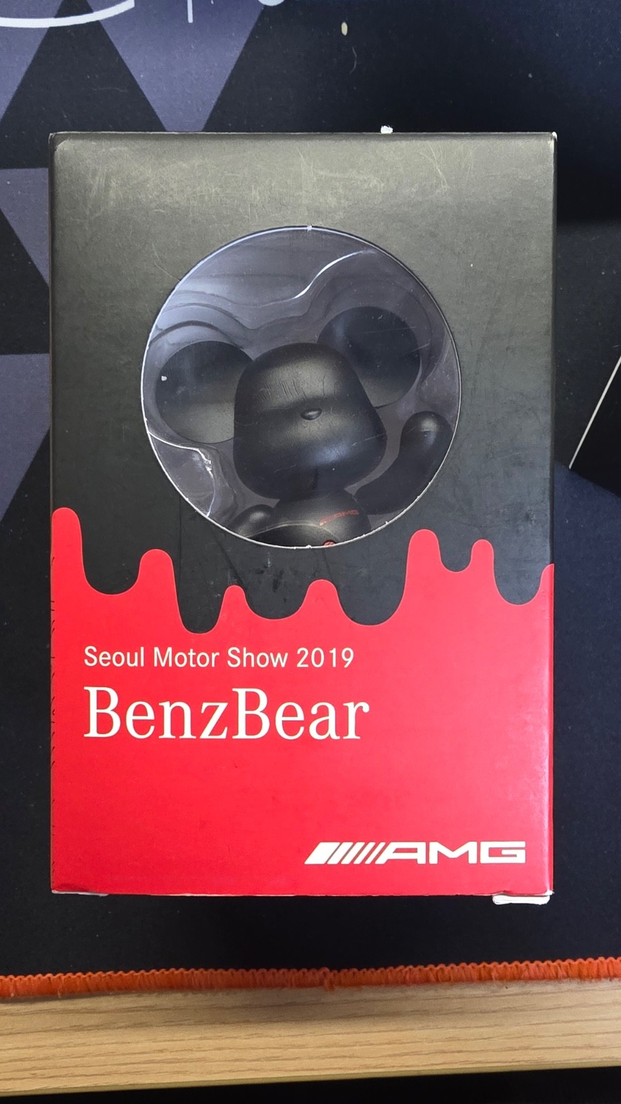 A Mercedes-Benz bear figurine from the 2019 Seoul Motor Show A Mercedes-Benz bear figurine from the 2019 Seoul Motor Show