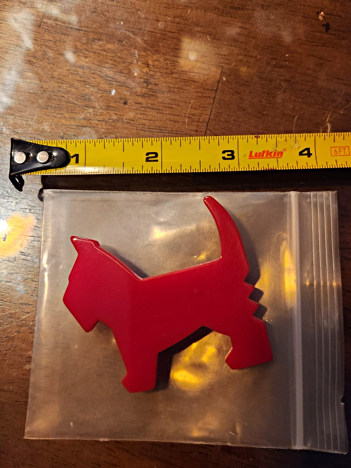 Vintage Art Deco Cherry Red Scottish Terrier Brooch Original Hardware Vintage Art Deco Cherry Red Scottish Terrier Brooch Original Hardware