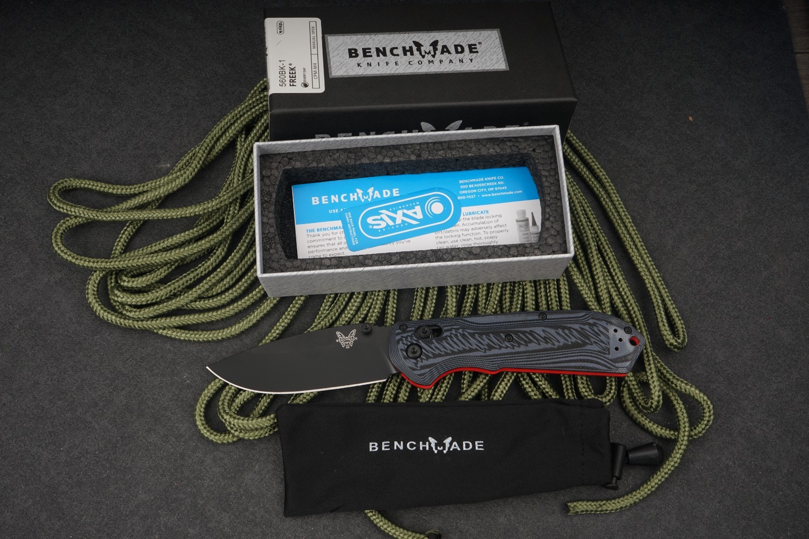 Benchmade 560 BK1 Freek Folding Knife EDC USA Benchmade 560 BK1 Freek Folding Knife EDC USA