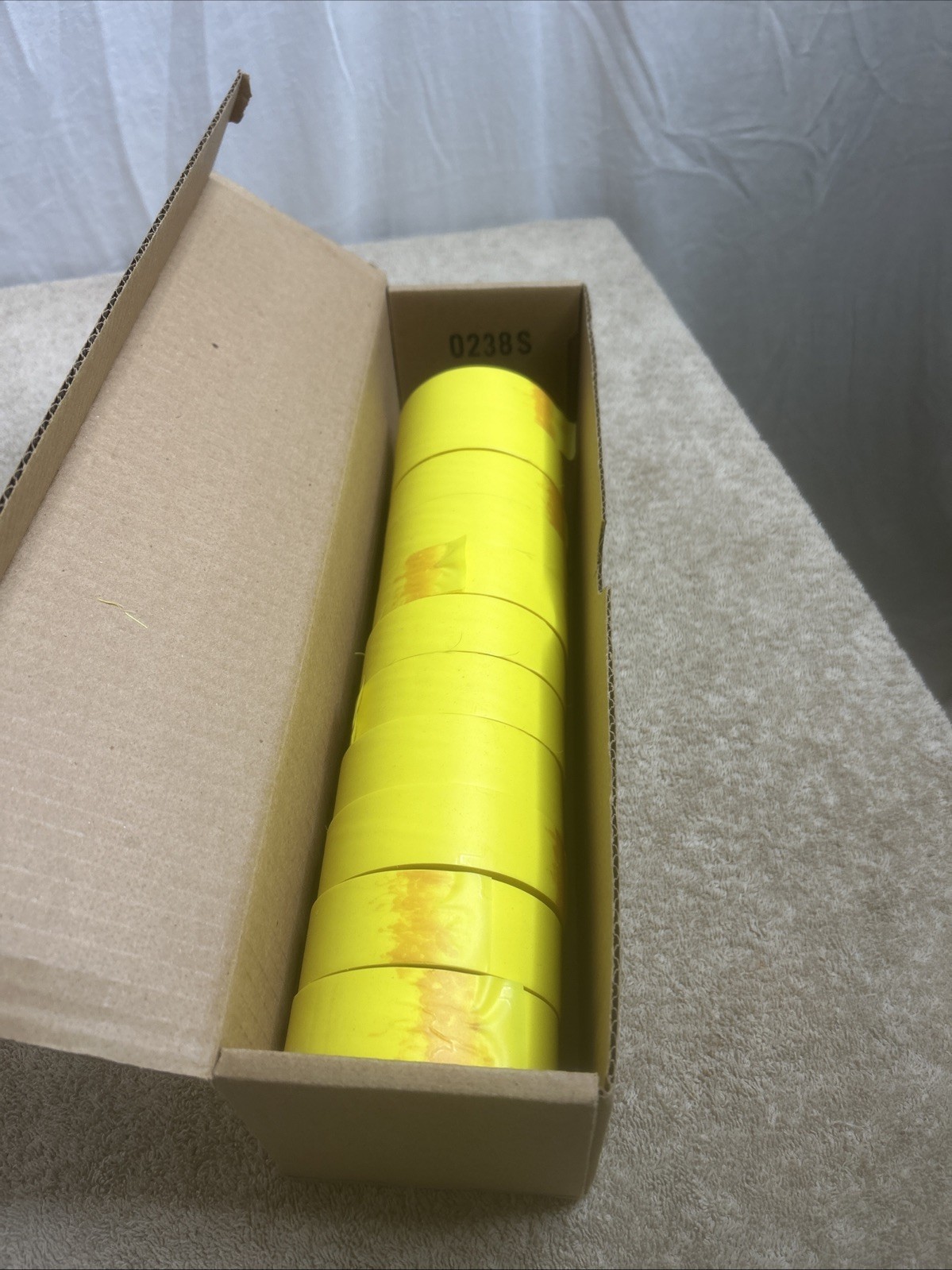 SURVEYORS RIBBON 1"x100' Yellow Glo Presco Parcel Box 11 Rolls New SURVEYORS RIBBON 1"x100' Yellow Glo Presco Parcel Box 11 Rolls New