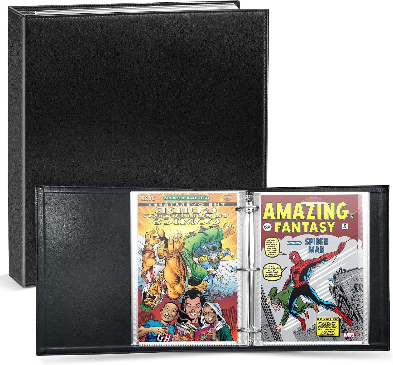 Comic Book Storage Album, Comic Book Binder - for Current, Silver Age, Regular C Comic Book Storage Album, Comic Book Binder - for Current, Silver Age, Regular C