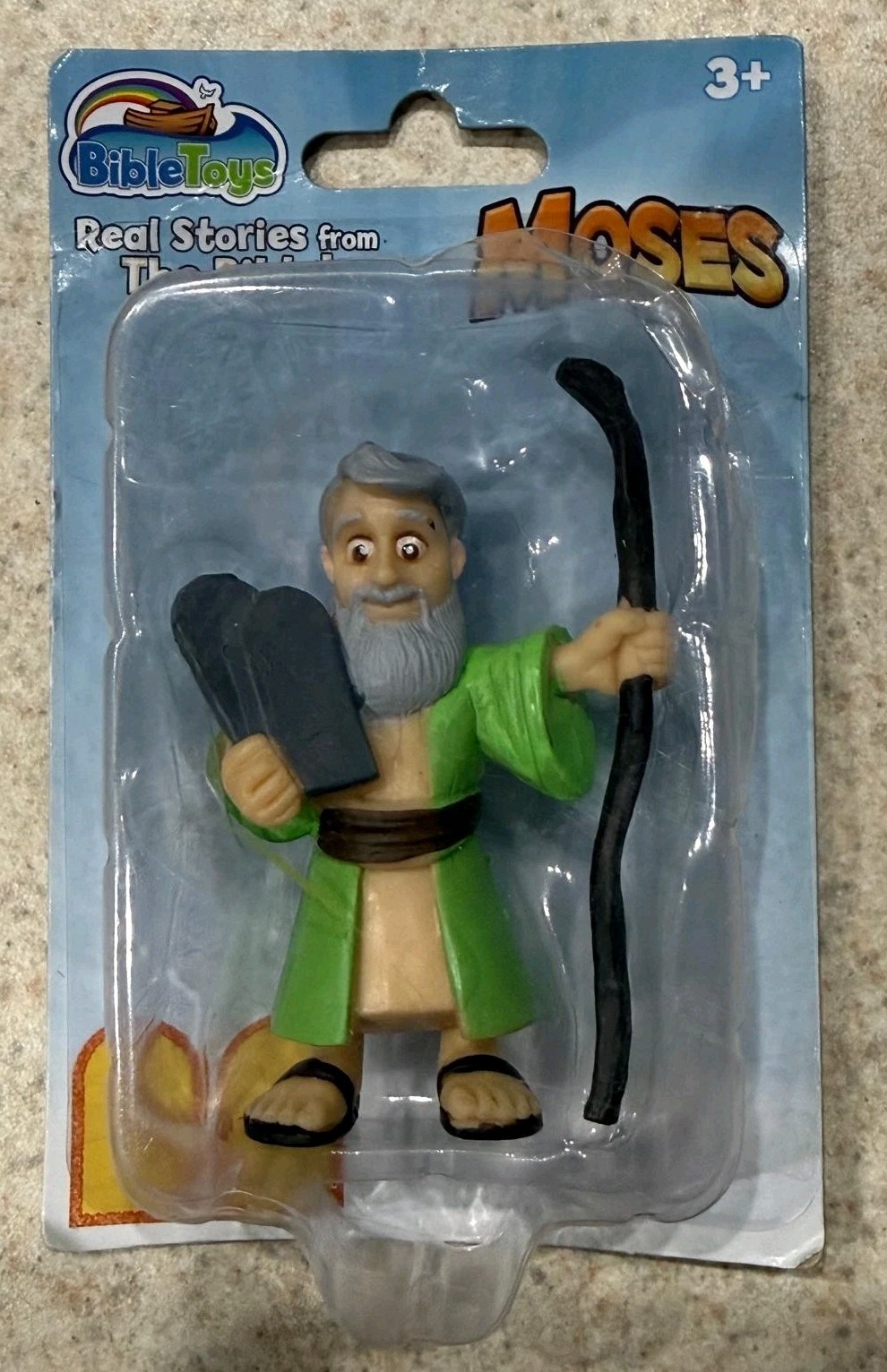 BibleToys Real Stories from the Bible, Moses 2.75" New BibleToys Real Stories from the Bible, Moses 2.75" New
