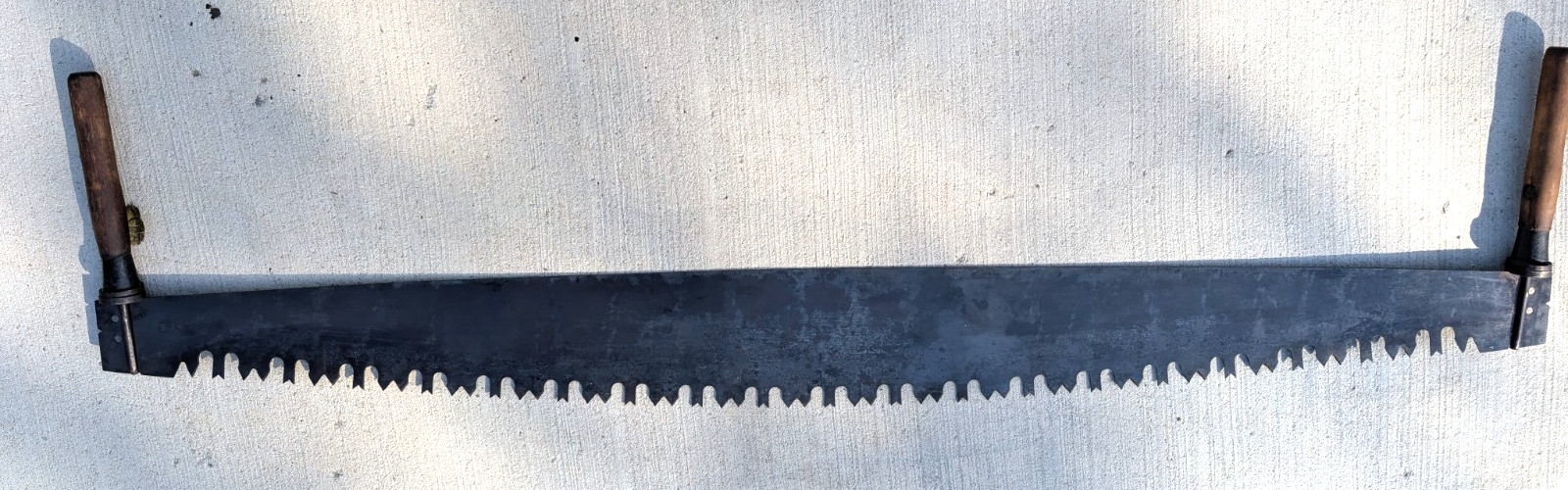WI Barn Antique Primitive 2 Two Man Crosscut Saw 66" Champion Blade Log    DC