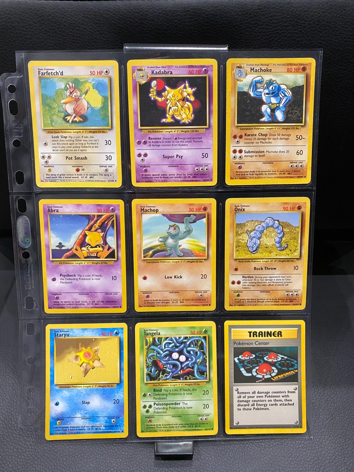 Original Base Set - Vintage 1999 Pokemon Cards Bundle - No duplicates x16