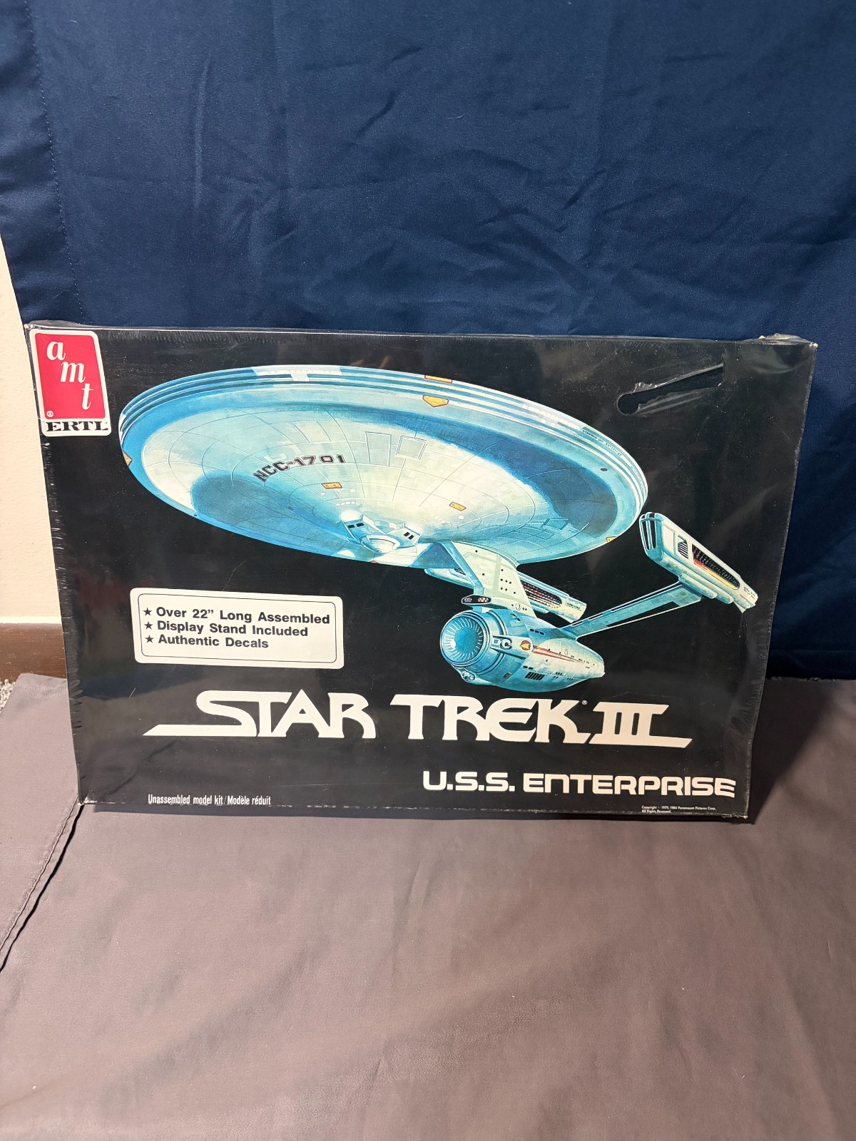 Vintage 1985 AMT ERTL Star Trek III USS Enterprise Model Kit 1:537 6675