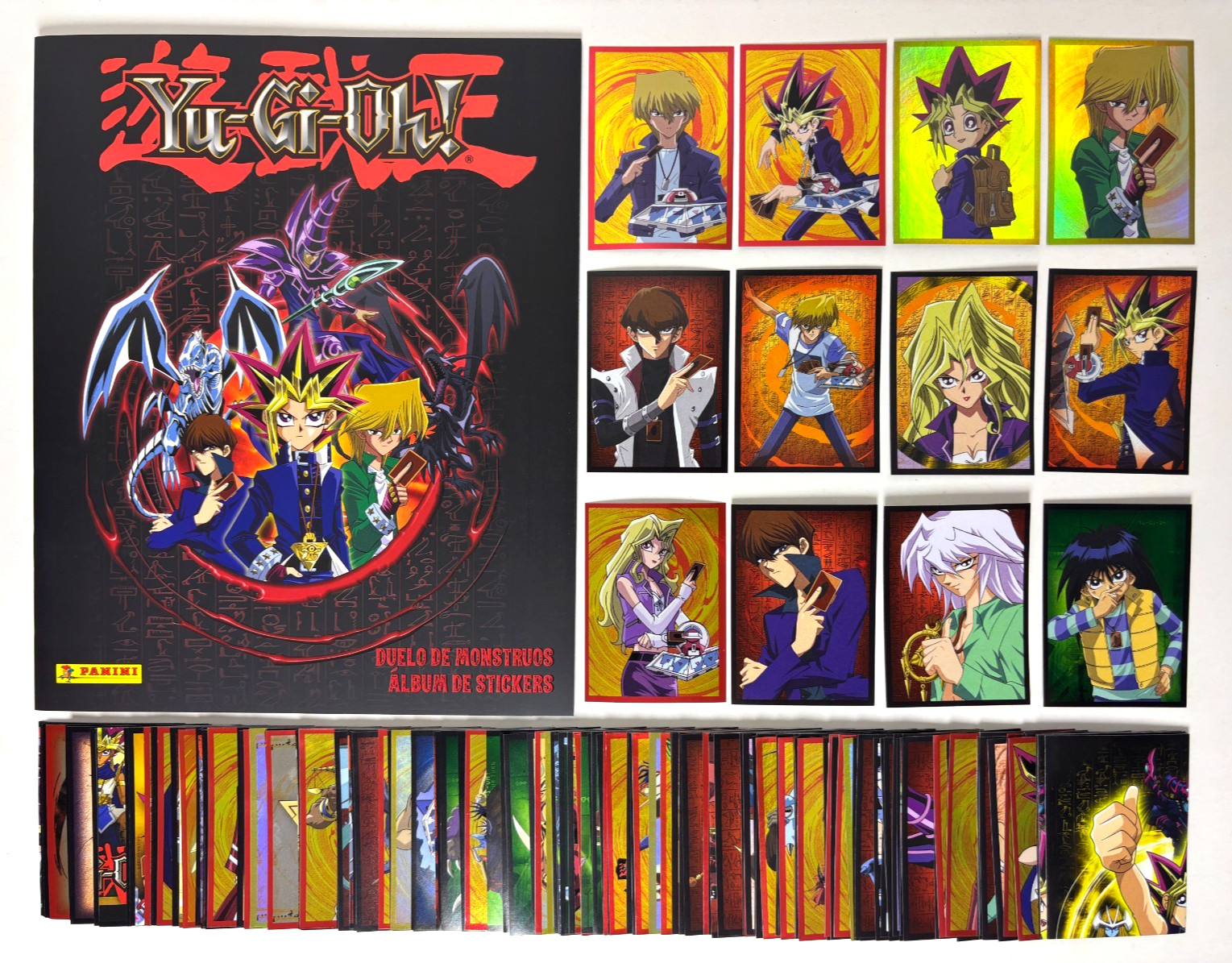 YU-GI-OH MONSTERS DUEL Album Panini + Full Set 184/184 Stickers Peru 2025 Yugi