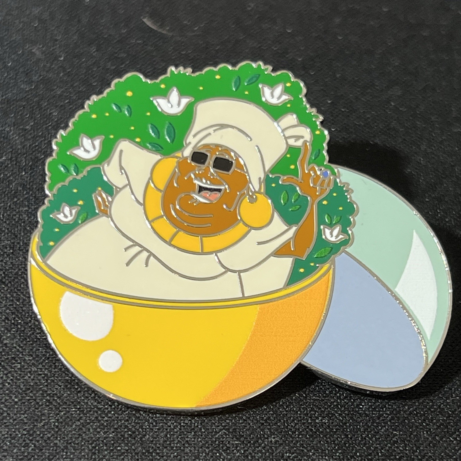 Disney Gacha Ball Vending Machine Mama Odie Pin Blue Sapphire Chaser Rare HTF