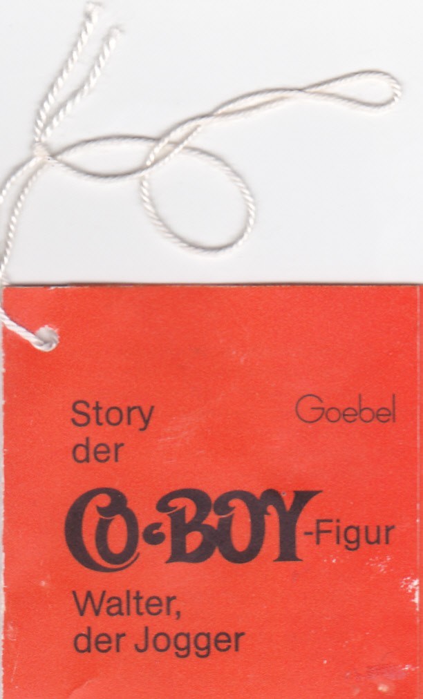 Original Goebel Co-Boy Figurine Story Tag - WALTER