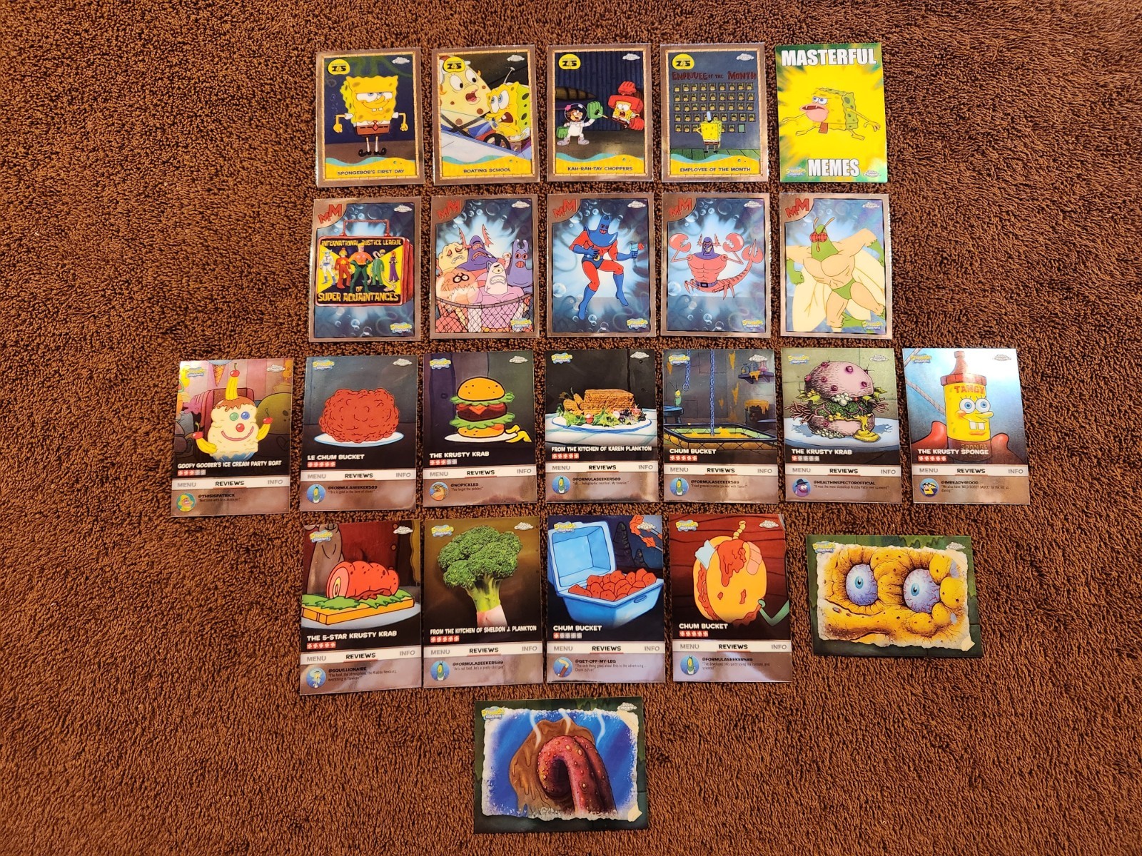 2025 TOPPS CHROME SPONGEBOB SQUAREPANTS- 23 INSERT CARDS