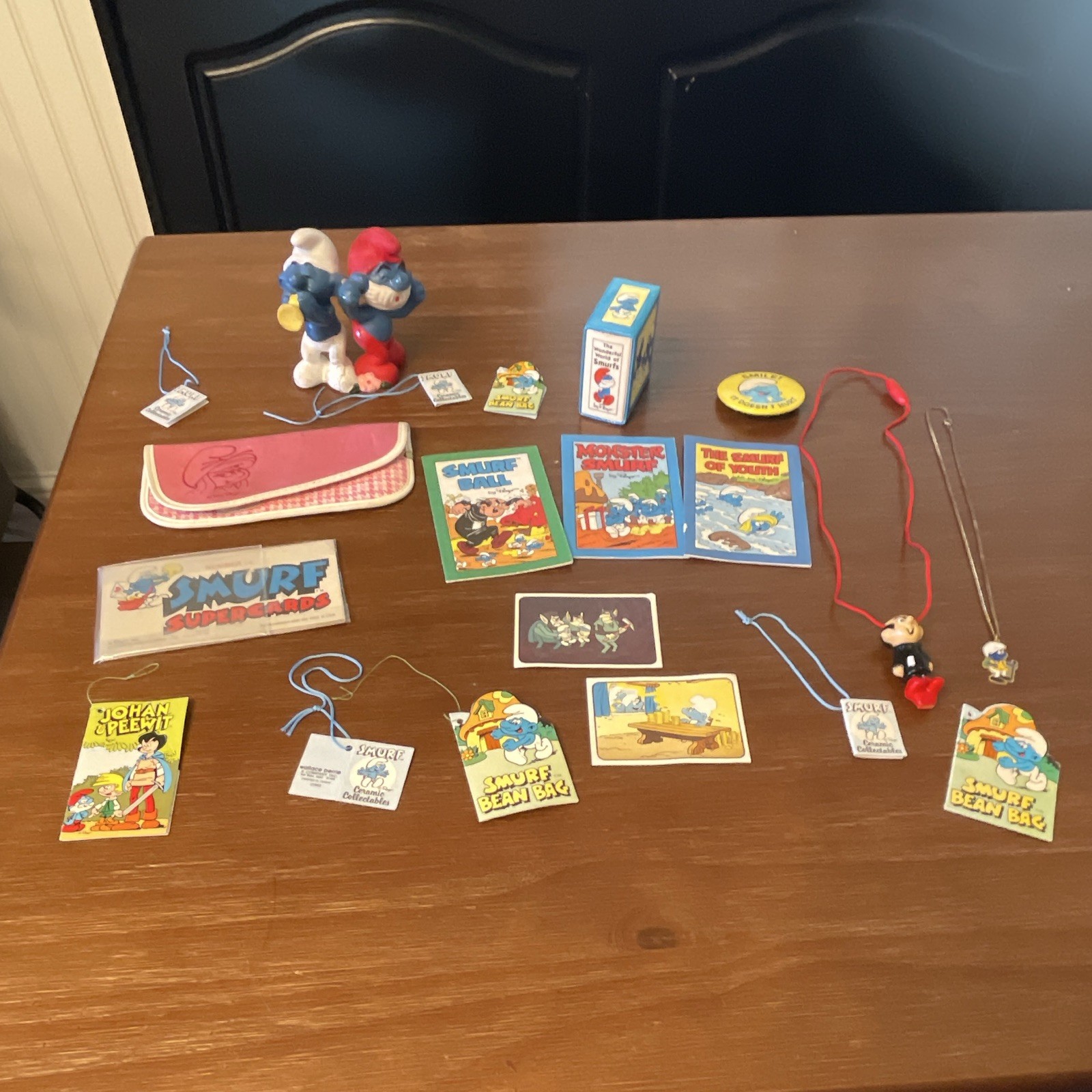 SEPP The Smurfs 1982 Ceramic & Paper Merchandise Lot Hanna-Barbera SEPP The Smurfs 1982 Ceramic & Paper Merchandise Lot Hanna-Barbera