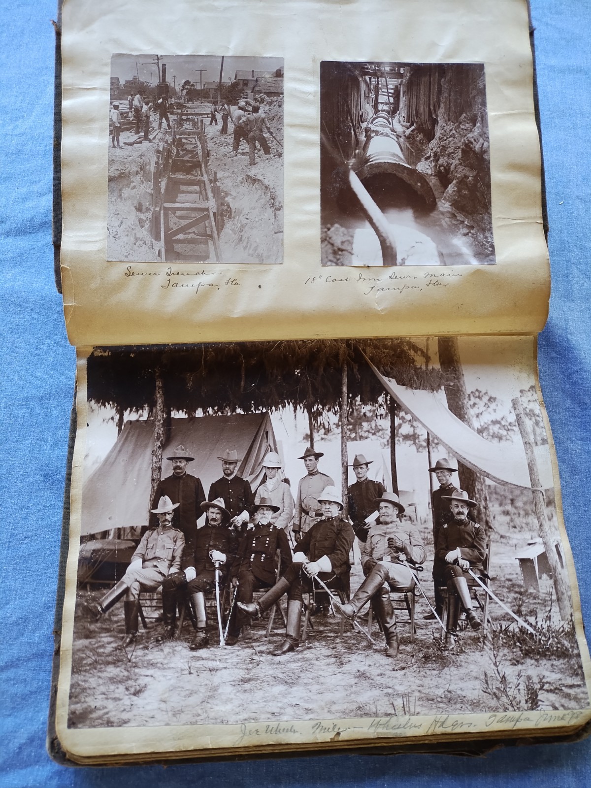 72 Photos 1889 Tampa, St Augustine, Mobile + Spanish American War Generals Camp