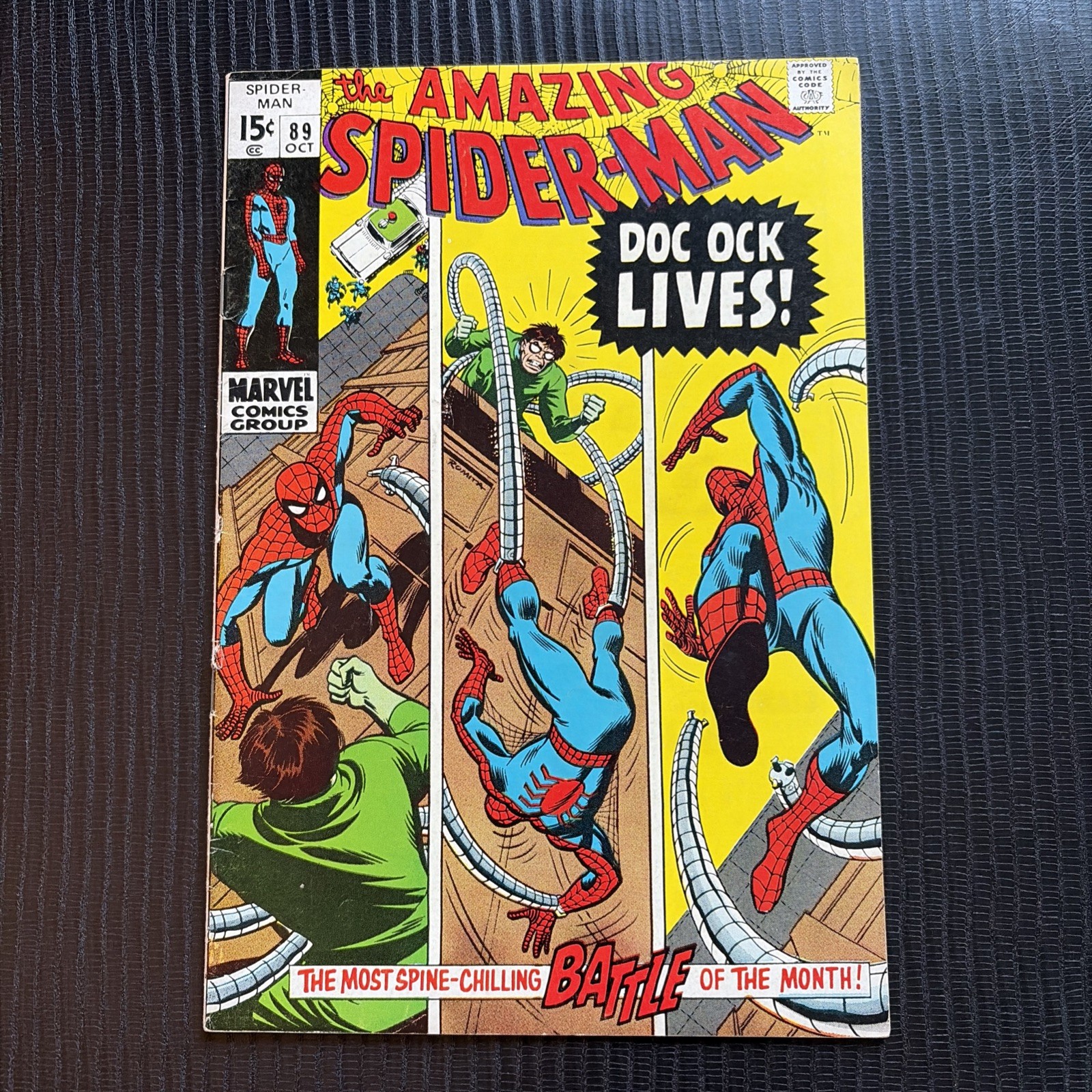 The Amazing SPIDER-MAN #89 Doc Ock Lives Vintage Comic 1970 The Amazing SPIDER-MAN #89 Doc Ock Lives Vintage Comic 1970
