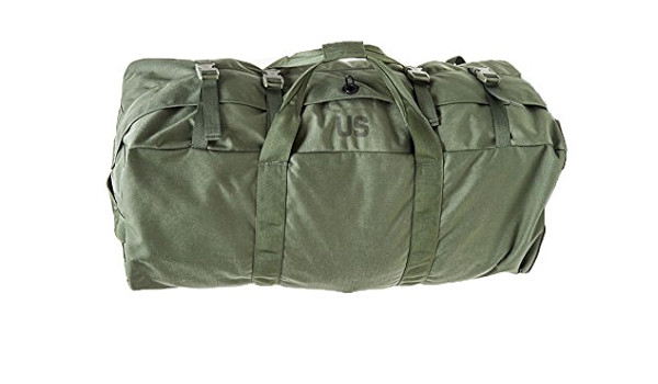 US Military Improved Duffel Duffle Travel Flight Sea Bag Green 8465-01-604-6541 US Military Improved Duffel Duffle Travel Flight Sea Bag Green 8465-01-604-6541