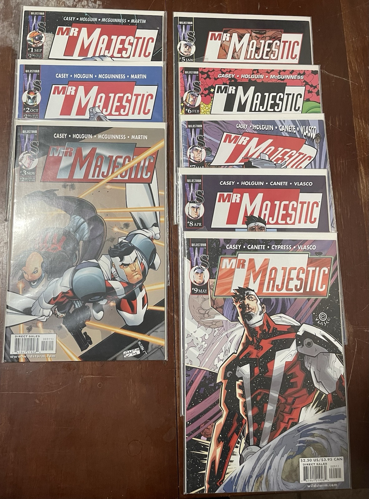 Mr. Majestic DC Comic books #1 2 3 5 6 7 8 9 Miniseries Set Of 8 Books (no #4)