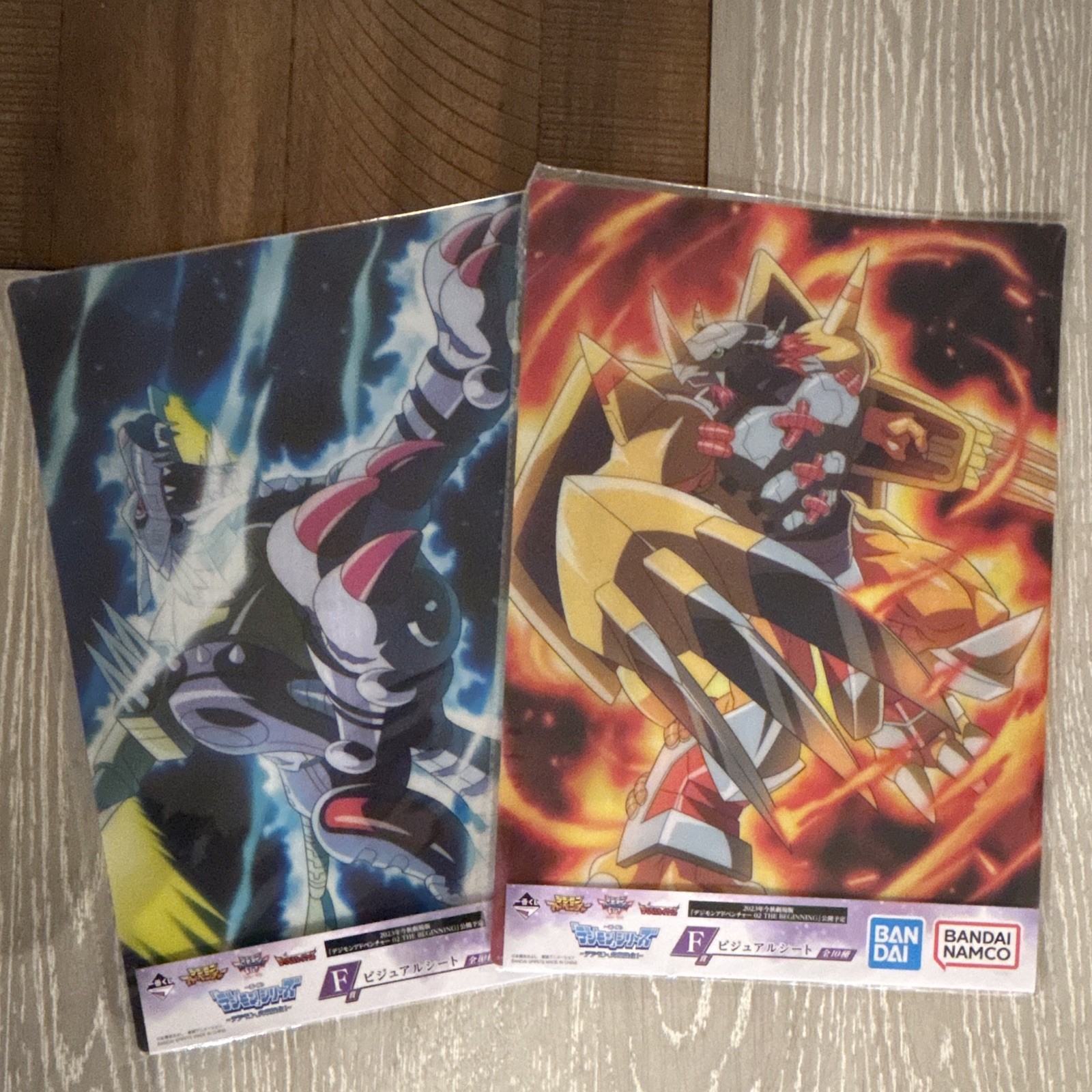 Digimon Ichiban Kuji Prize Visual Sheet Set WarGreymon MetalGarurumon Bandai Digimon Ichiban Kuji Prize Visual Sheet Set WarGreymon MetalGarurumon Bandai