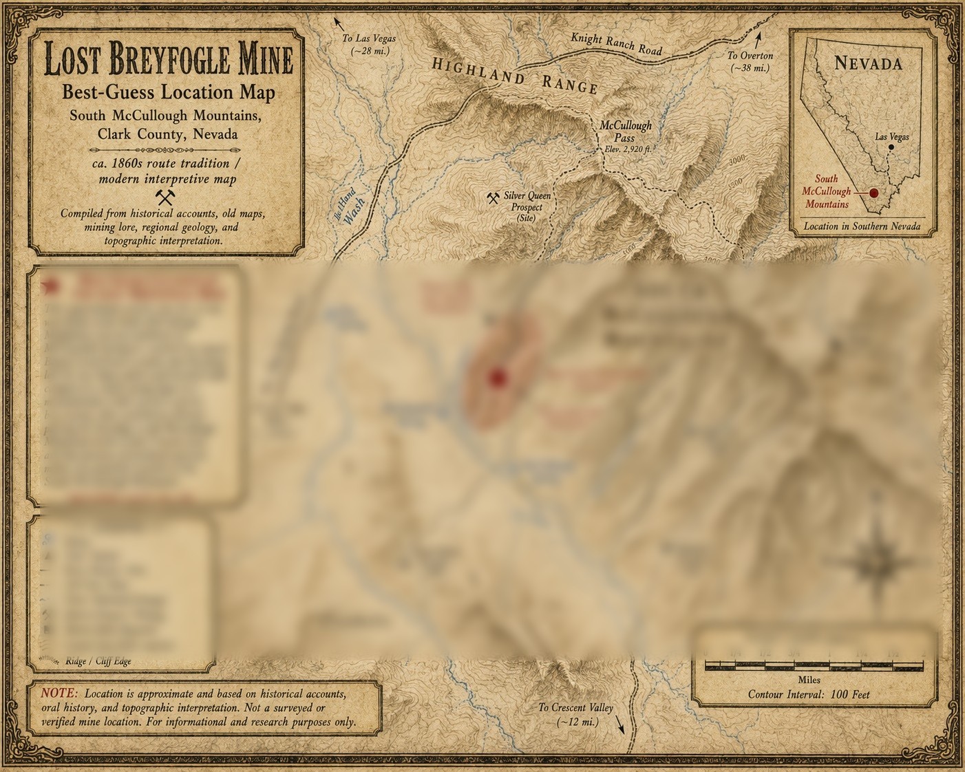 121 Lost Breyfogle Mine in Nevada Treasure Map - Best Location Revealed 121 Lost Breyfogle Mine in Nevada Treasure Map - Best Location Revealed