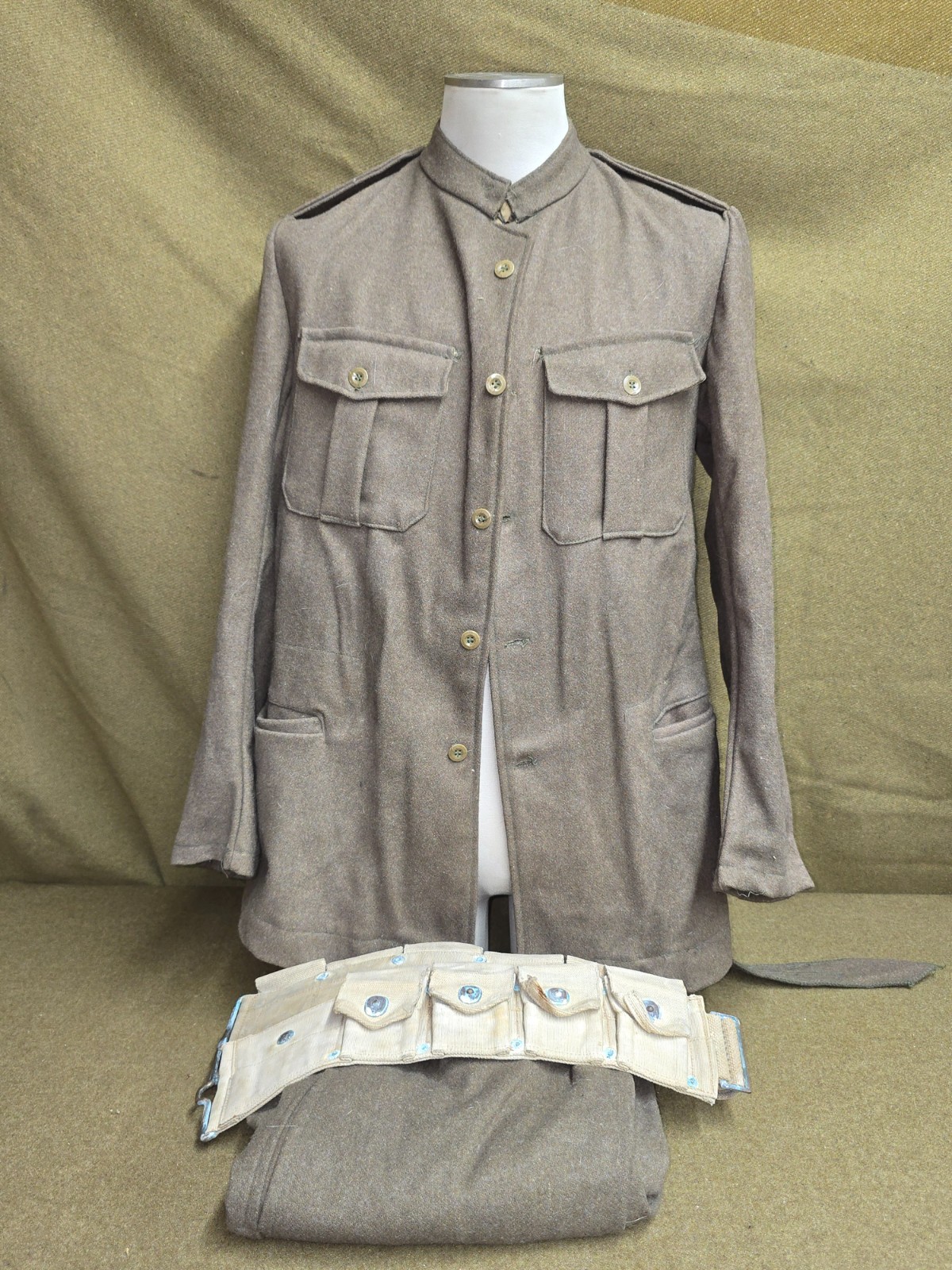 WWI US Army Uniform Jacket-Pants, and M1917 Cartridge Belt WWI US Army Uniform Jacket-Pants, and M1917 Cartridge Belt