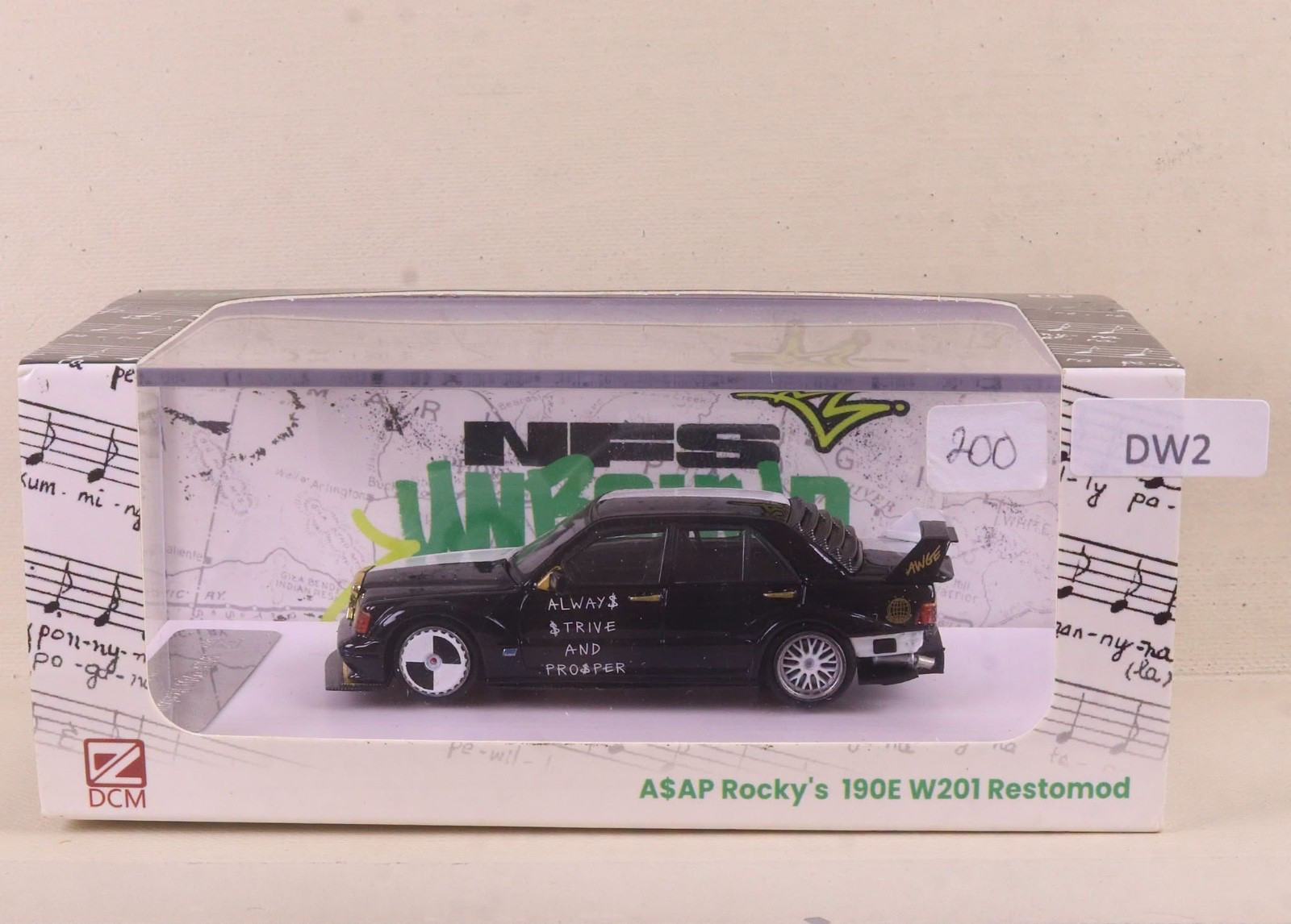 DCM Mercedes Benz 190E W210 A$AP Rocky Restomod NFS Unbond Limited Edition DCM Mercedes Benz 190E W210 A$AP Rocky Restomod NFS Unbond Limited Edition