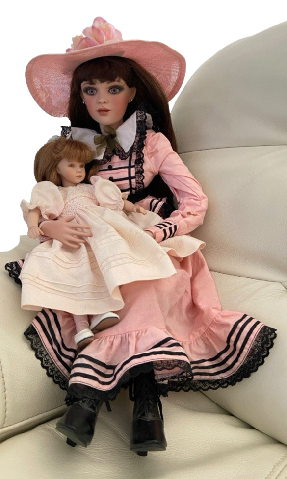 Vtg 1999 Jan McLean Jessica & Pauline Baby Porcelain Doll Pair LE Boxed Rare Vtg 1999 Jan McLean Jessica & Pauline Baby Porcelain Doll Pair LE Boxed Rare