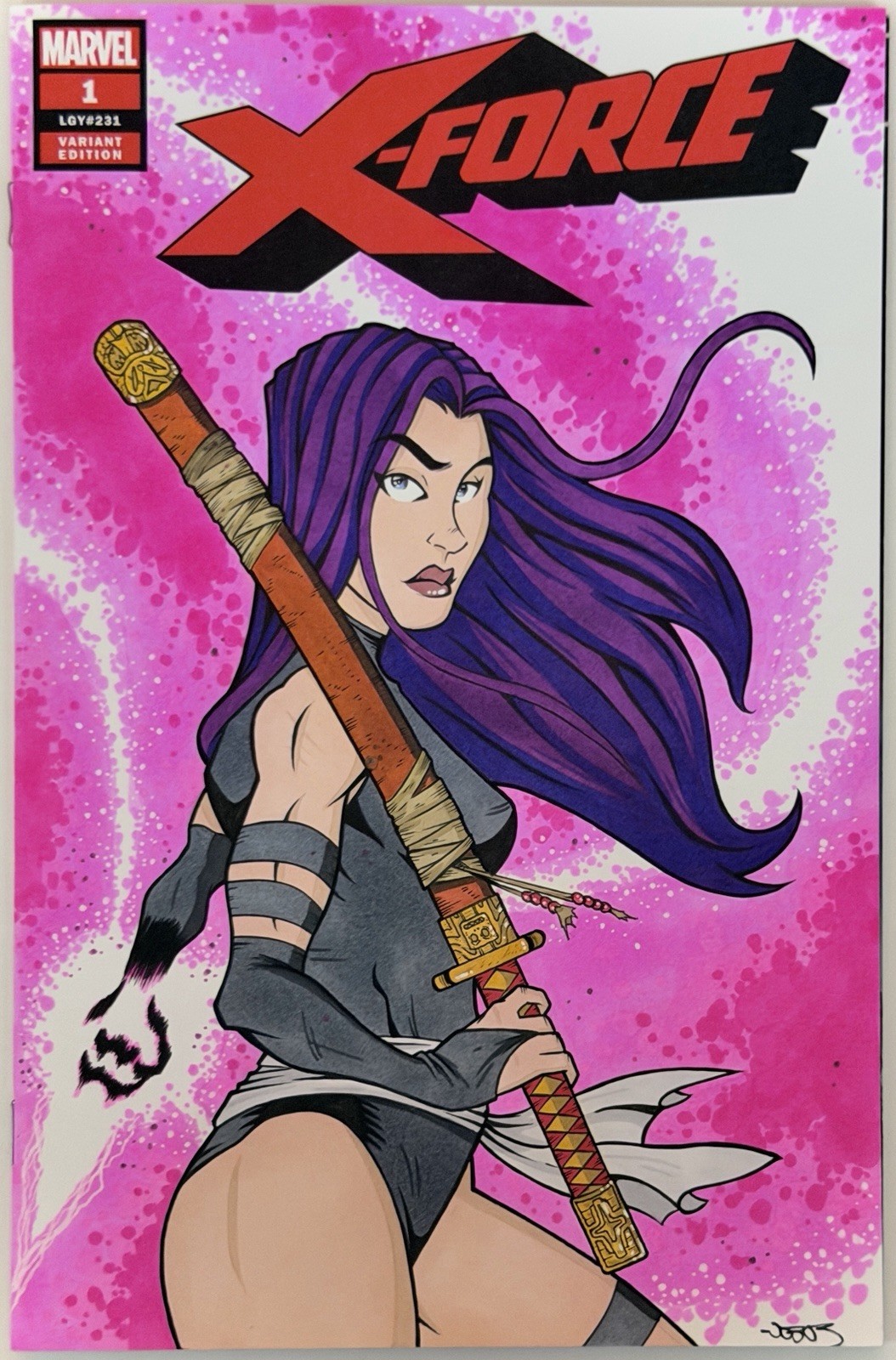 X-Force #1 - Blank Sketch Variant Cover w/Original Art by Joëlle Sozeau COA X-Force #1 - Blank Sketch Variant Cover w/Original Art by Joëlle Sozeau COA