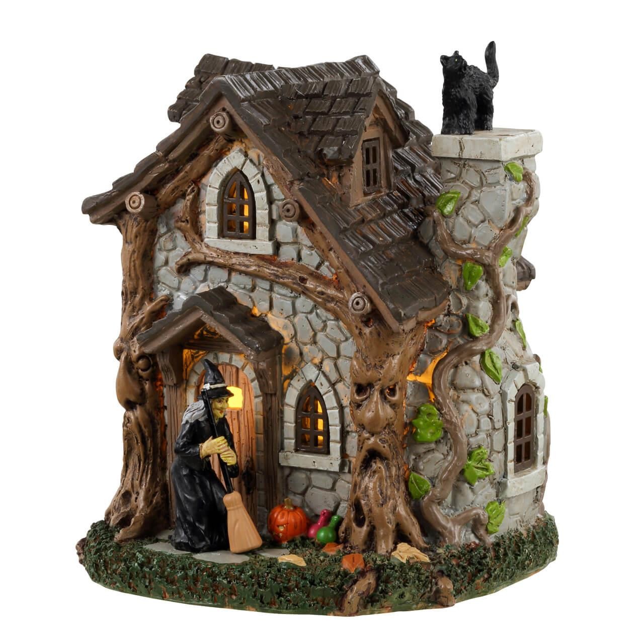 Lemax Spooky Town Haunted House Witch Halloween Village Wandas Cottage 34079 Lemax Spooky Town Haunted House Witch Halloween Village Wandas Cottage 34079