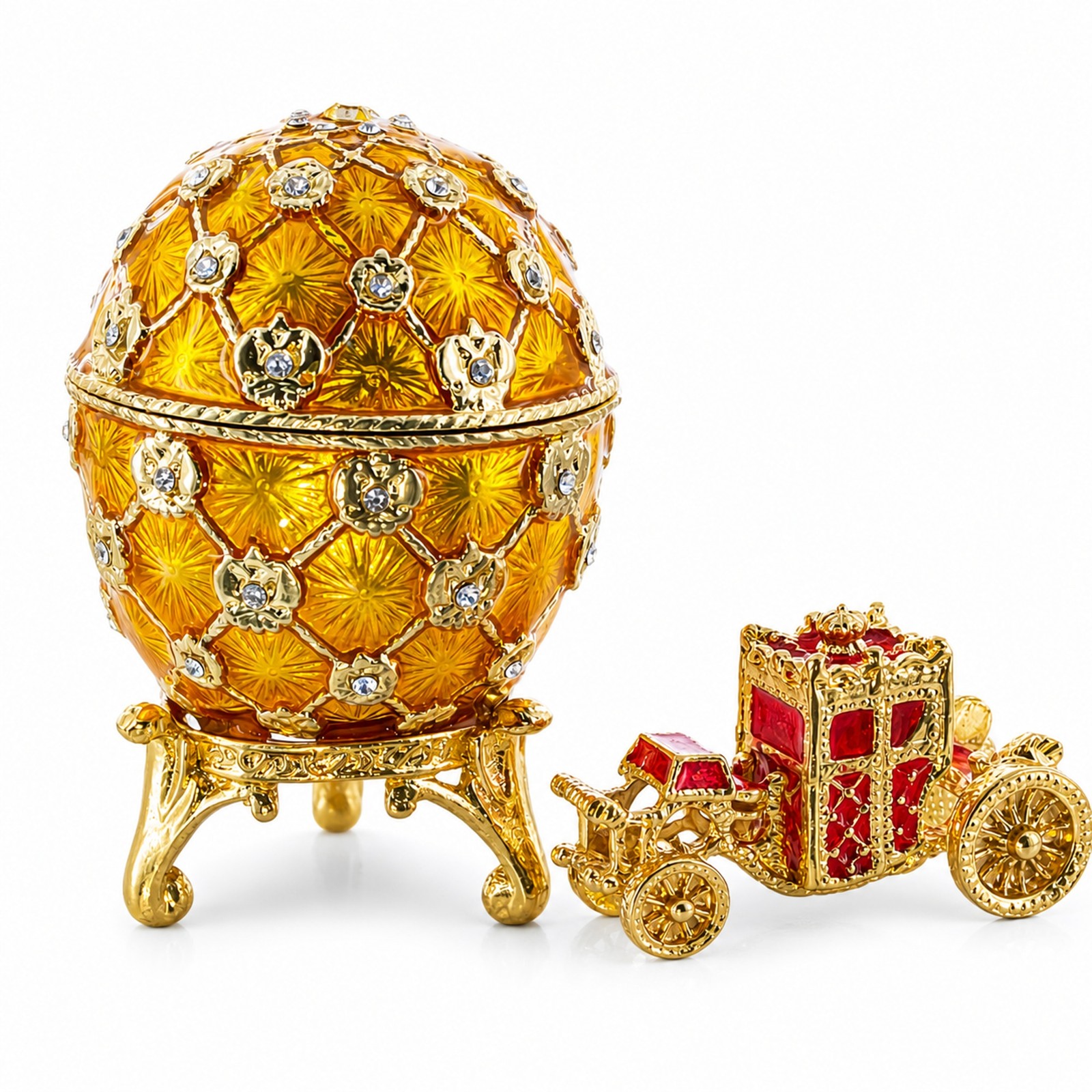 1897 Coronation Royal Imperial Easter Egg 2.5 Inches 1897 Coronation Royal Imperial Easter Egg 2.5 Inches