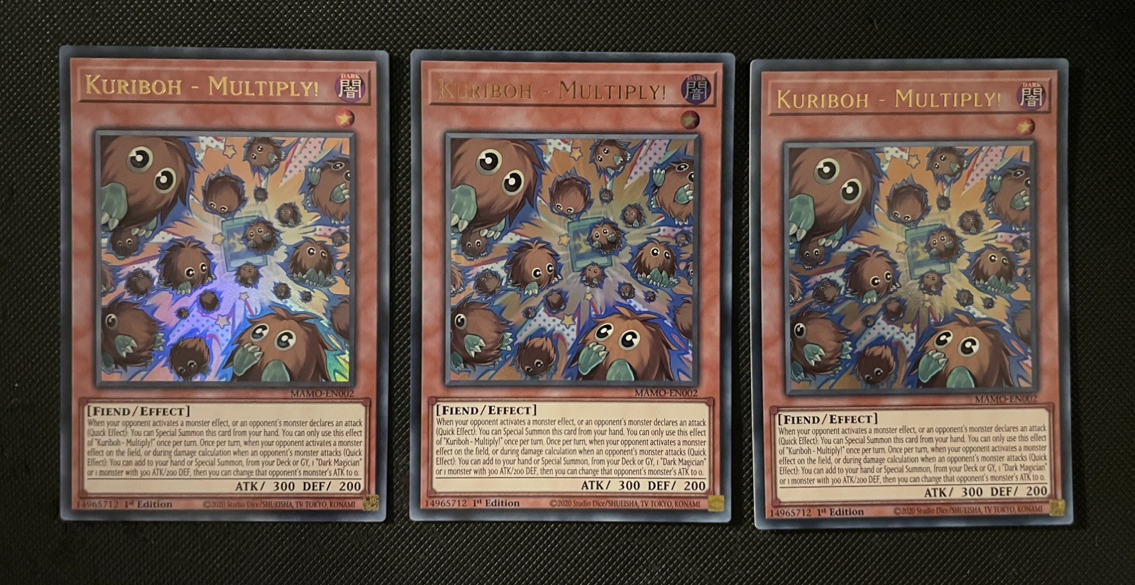 MAMO-EN002 1st Edition Kuriboh - Multiply (Ultra Rare) x3